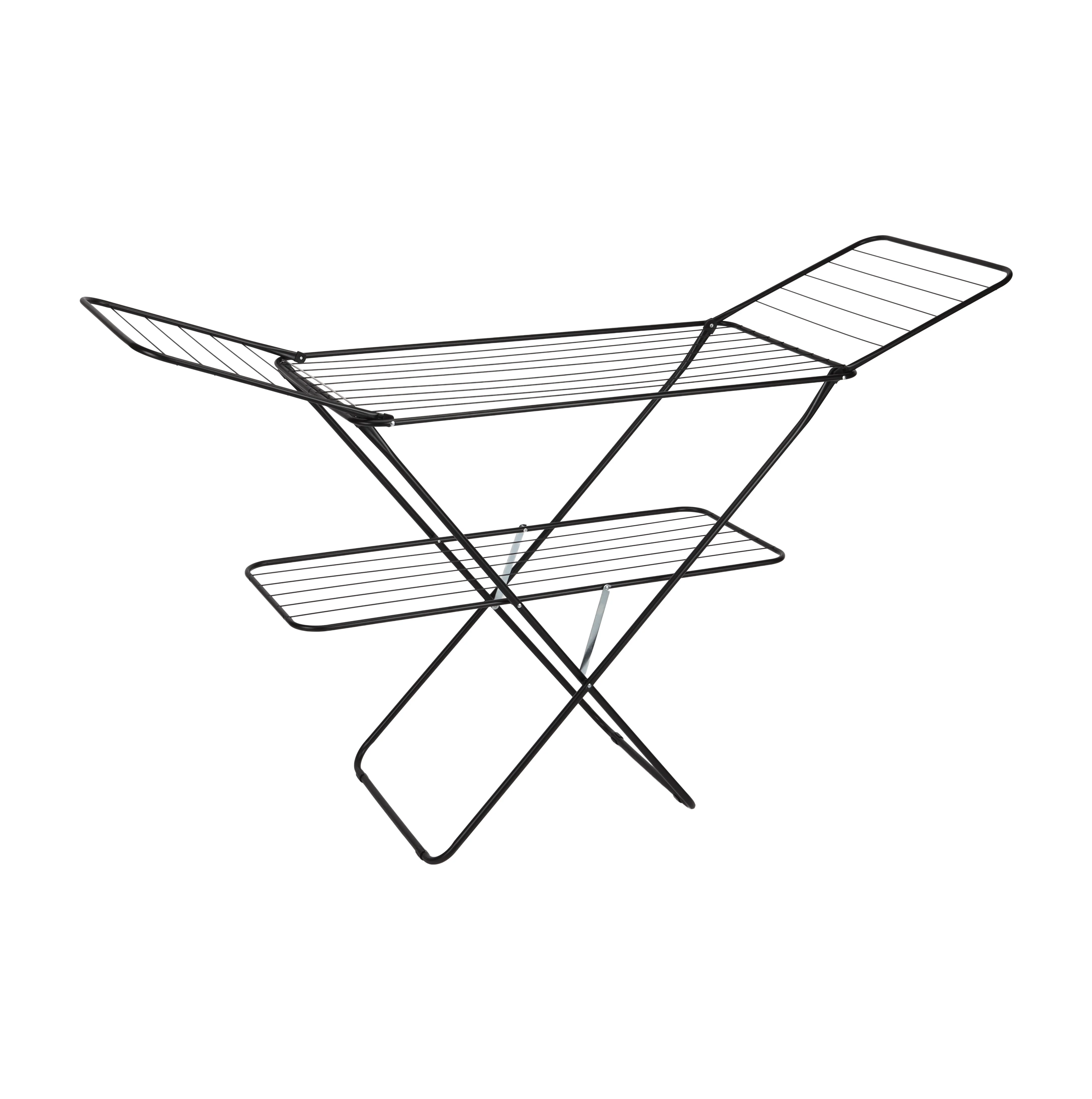 Delcasa DC3584 2-Tier Cloth Drying Rack | Space Saving Laundry Stand Foldable Indoor Outdoor Rack| 27M Drying Capacity, Durable Steel Frame & Easy Storage Rack|