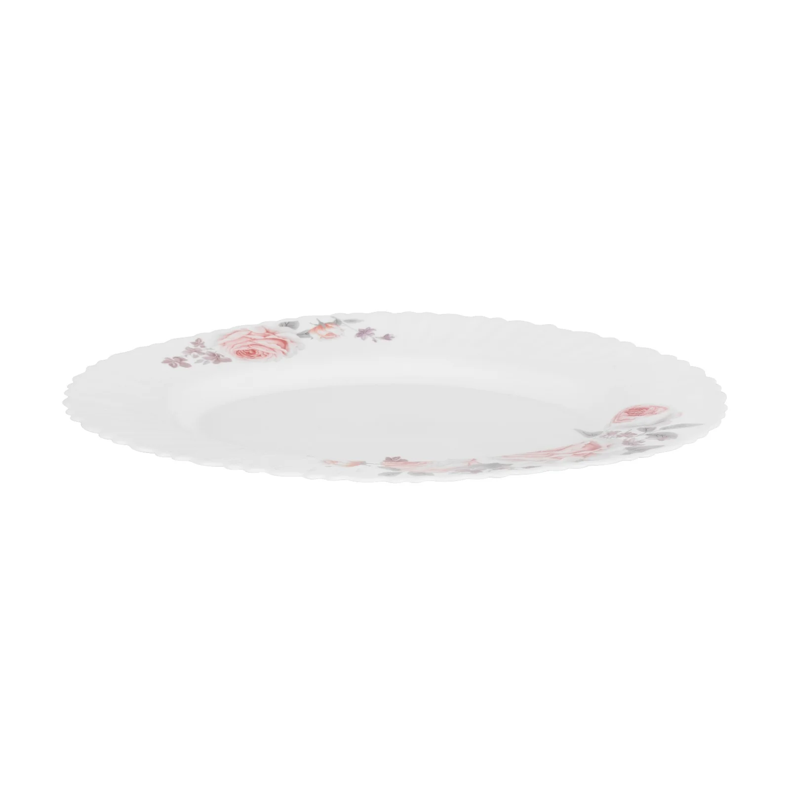 Delcasa DC3708 33 Pcs Opalware Dinner Set| floral design with plates, bowls and soup spoons| Lightweight, stain-resistant, microwave, dishwasher & freezer safe| - Image 4