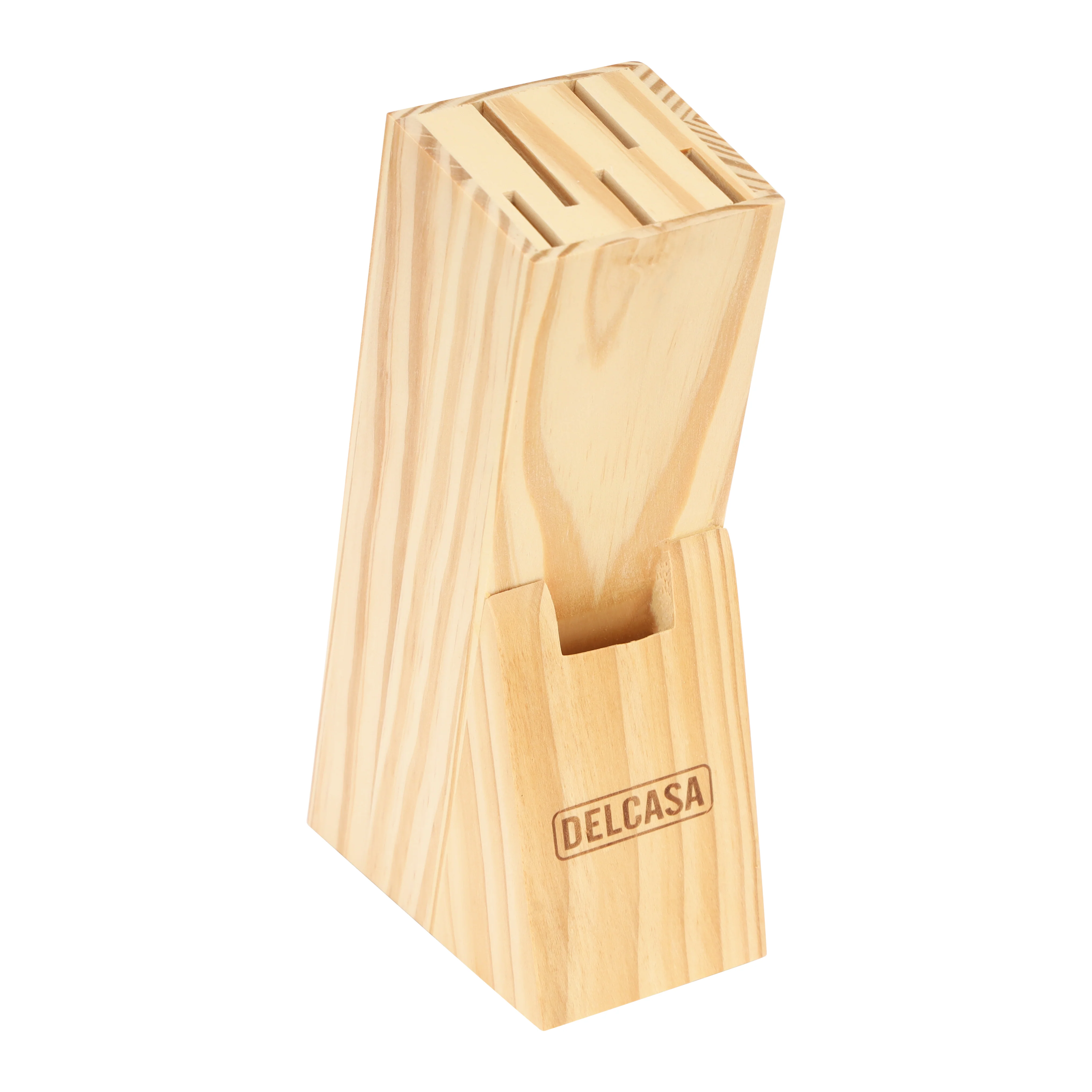 Delcasa DC3792 7PCS Knife Set| wooden holder with chef knife, slicer knife, utility knife, steak knife and paring knife| kitchen scissors with ergonomic design| - Image 5