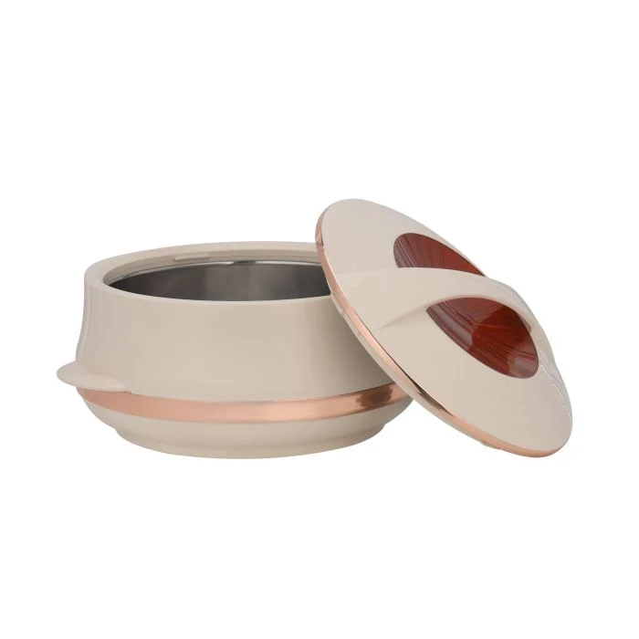 Elite Gold Insulated Casserole, Firm Twist Lock, RF11146 | Strong Handles | 2500ml Double Wall Insulated Serving Pot, Chapati Storage Box, Roti Serving Pot, Chapati Dabba - Image 5