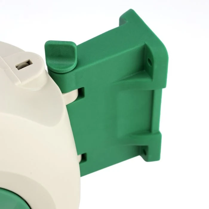 Geepas 10 M Auto Hose Reel- GWH59267| Stop Anywhere Lock Mechanism and Auto Retract Hose Reel| 180-Degrees Swivel Mount Bracket with Full Set Hand Spray and Hose Settings for Gardening| " Hose Diameter| 2 Years Warranty| White and Green - Image 3