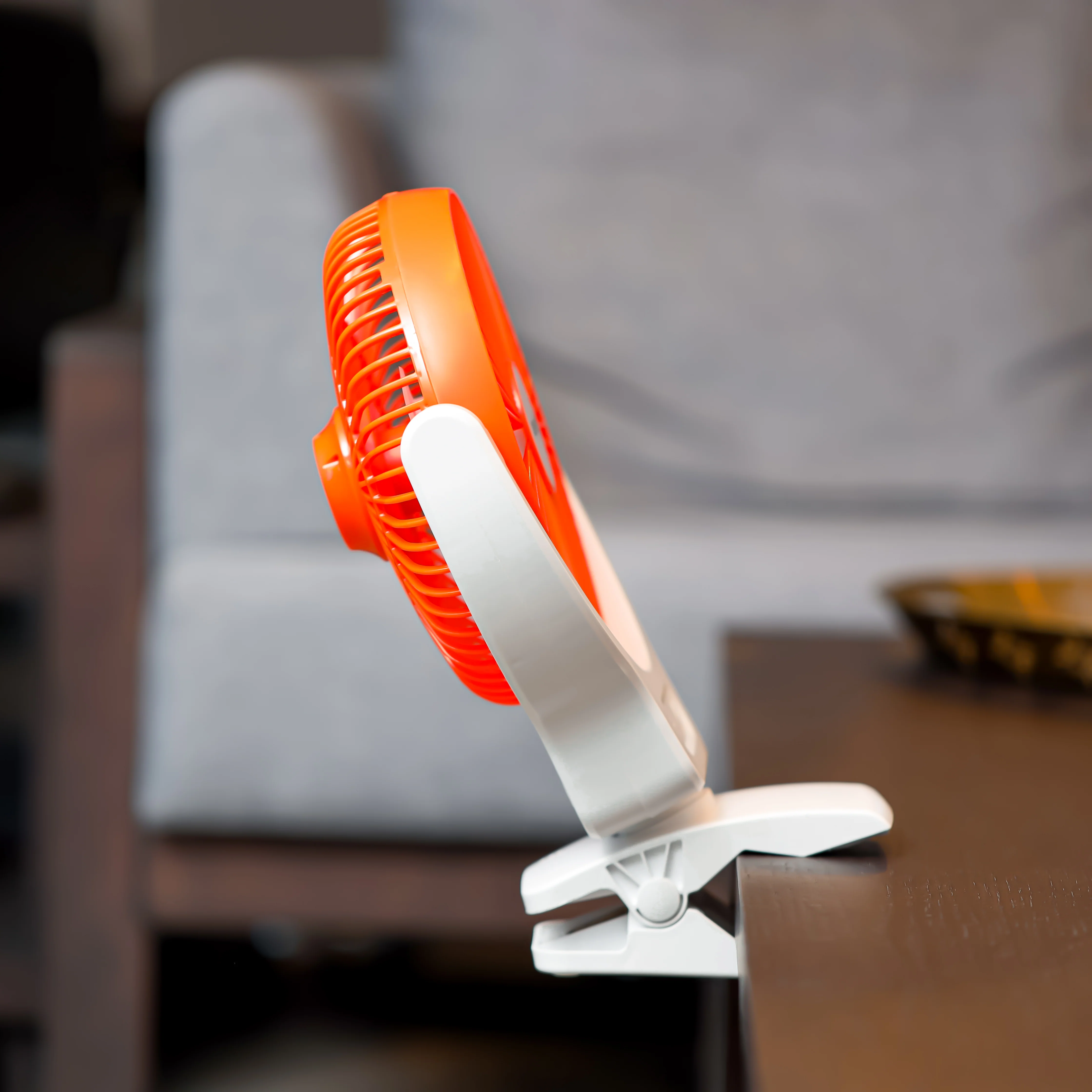 Geepas 8" Multi Angle LED Clip Fan GF21121 | 2-in-1 Fan & Light | Fan 9H, Light 12H | Indicators for Charging & Safety | Ideal for Home, Office, Travel | 2Year Warranty - Image 7