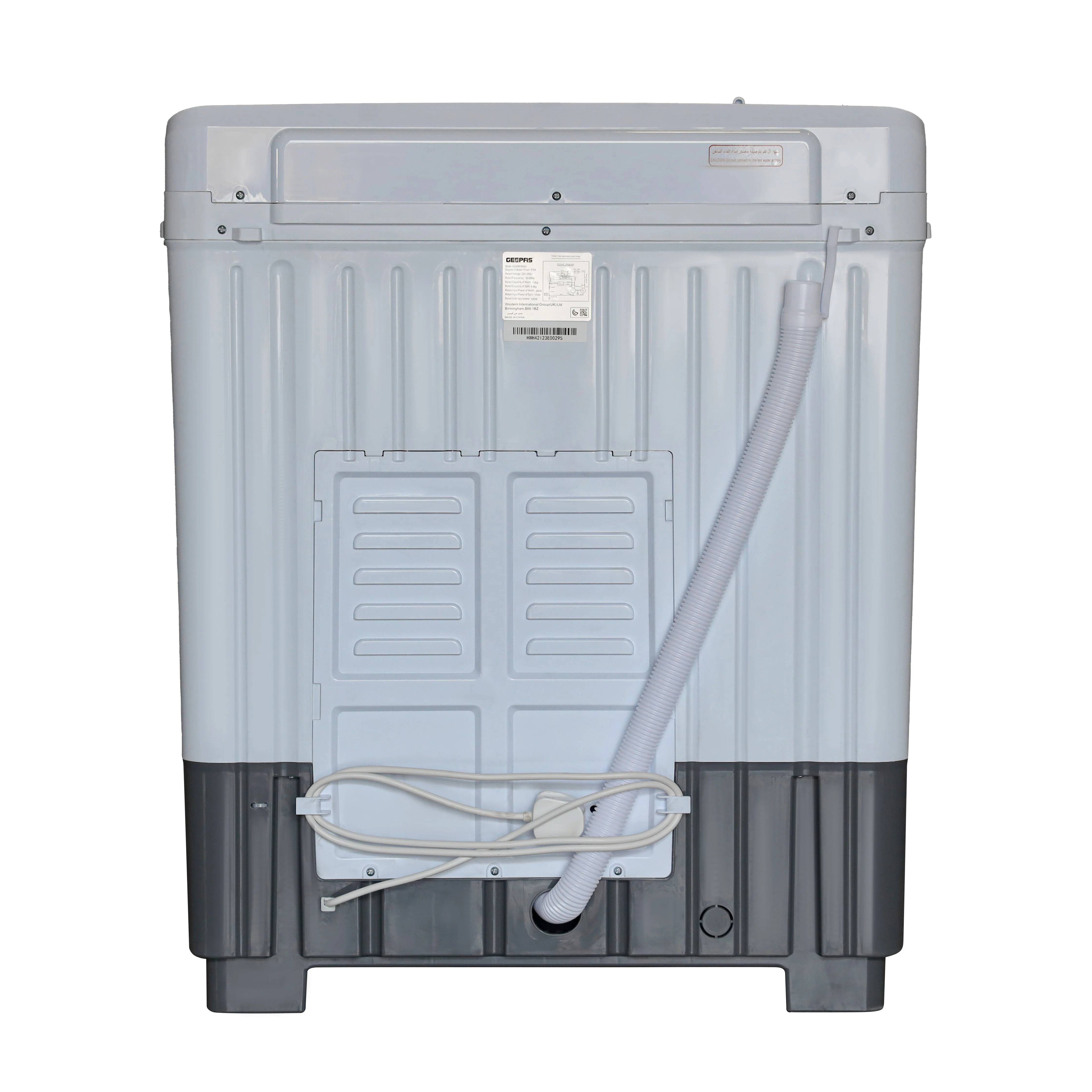Geepas 9kg Twin Tub Washing Machine – GSWM18042 - Image 4