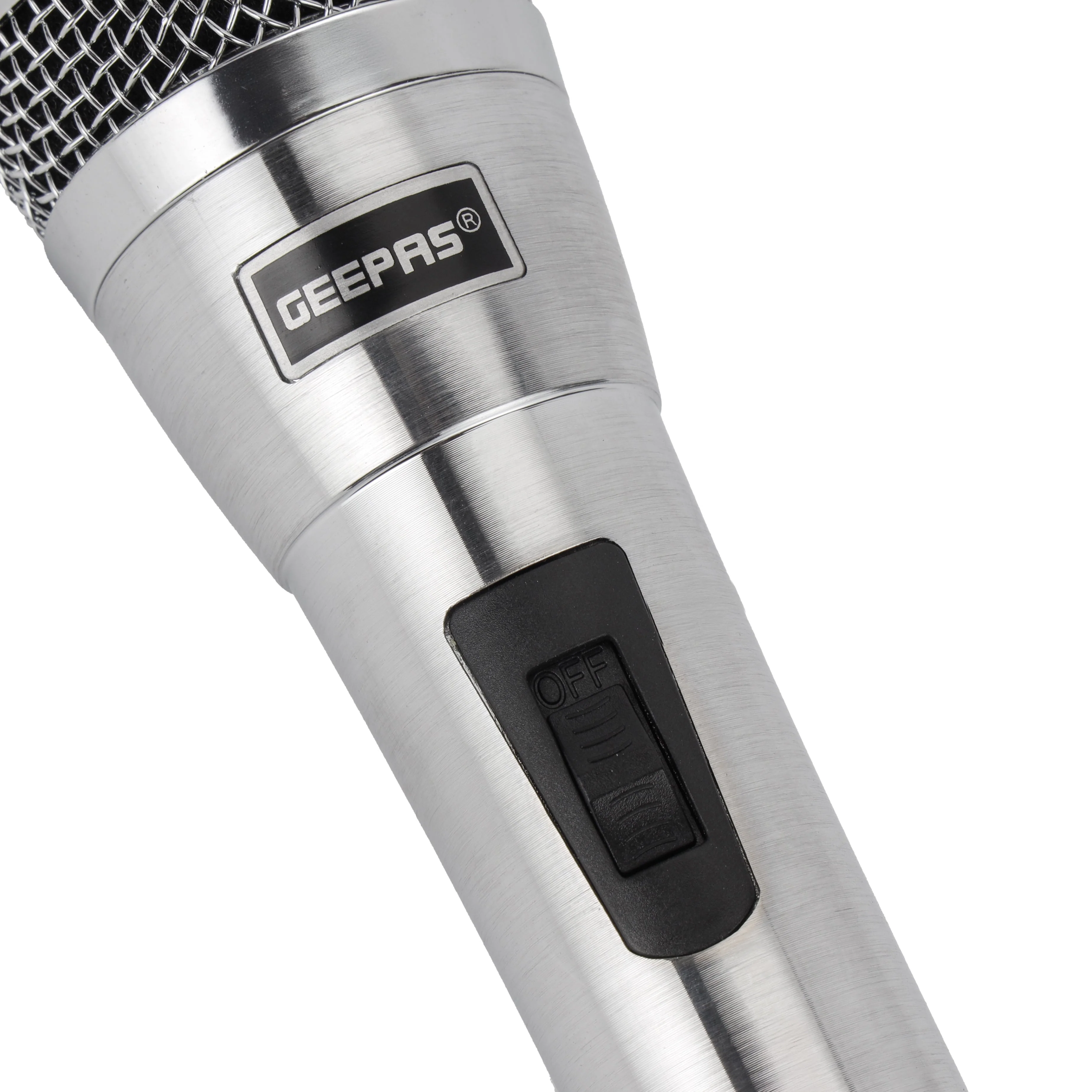 Geepas Dynamic Microphone GMP15016 | Sharp Sensitivity, Clear Sound, Long-Distance Pickup, 8M Cable, Wide Frequency Range | Studio, Live, Broadcast | 2 Years Warranty - Image 4