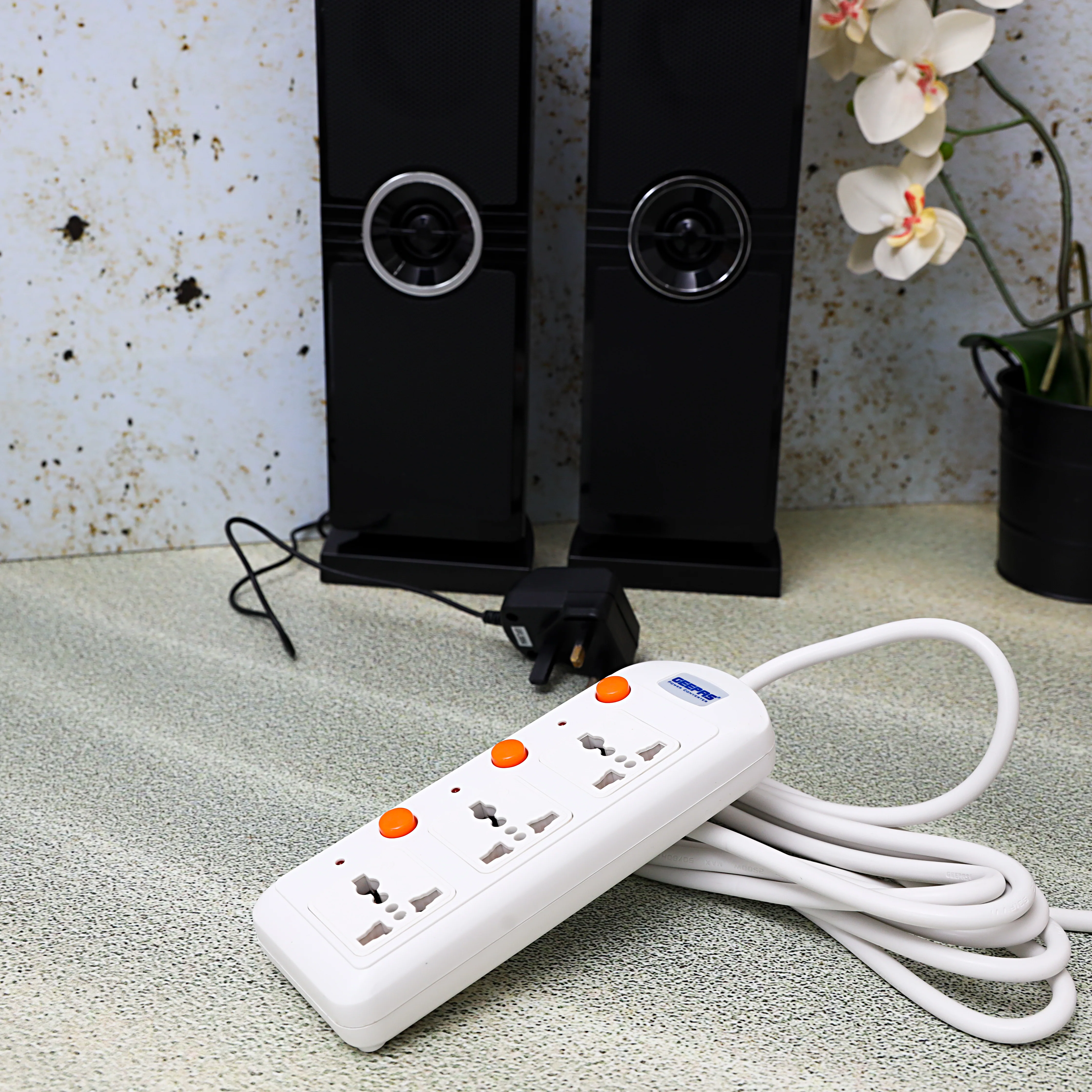Geepas 3 Way Extension Board with VDE Plug | Individual On/Off Switches | Multi Plug Power Socket with Durable Cable | Safe, Reliable, and Convenient Power Solution - Image 5