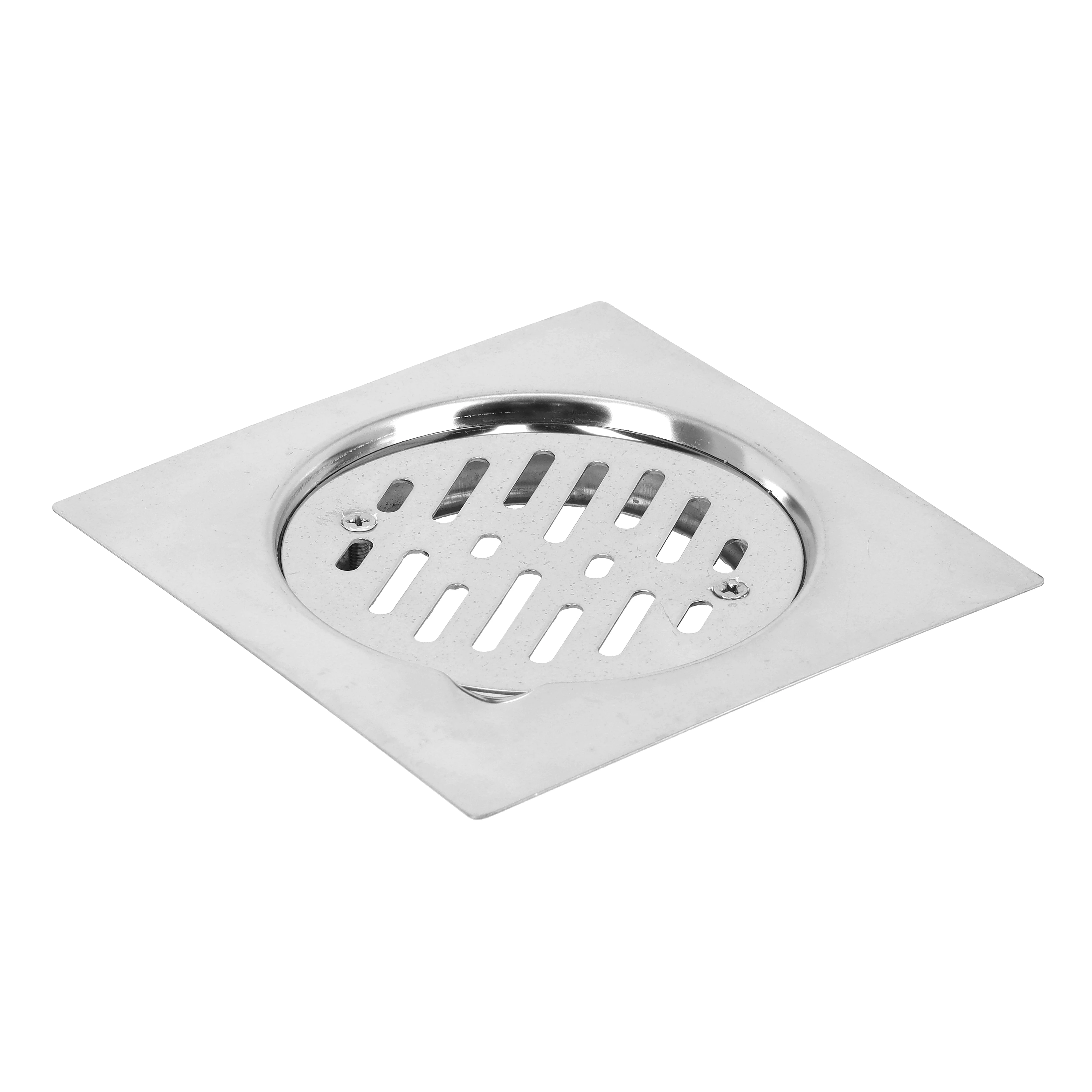 Geepas Round Floor Drain- GSW61115| High-Quality Stainless Steel Drain with Lid| Waste Water Drain for Bathroom, Kitchen| 150X150 MM| 20 Years Warranty| Silver - Image 5