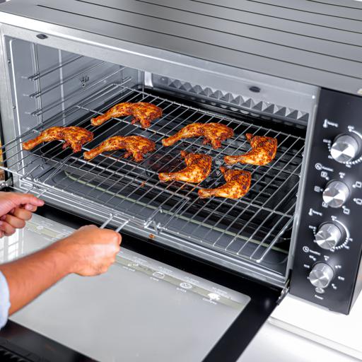 Geepas G034055 Multi-Function Oven |150L capacity, 2800W, rotisserie Durable and convection| 7 cooking functions, 60-min timer & adjustable temperature control| - Image 4