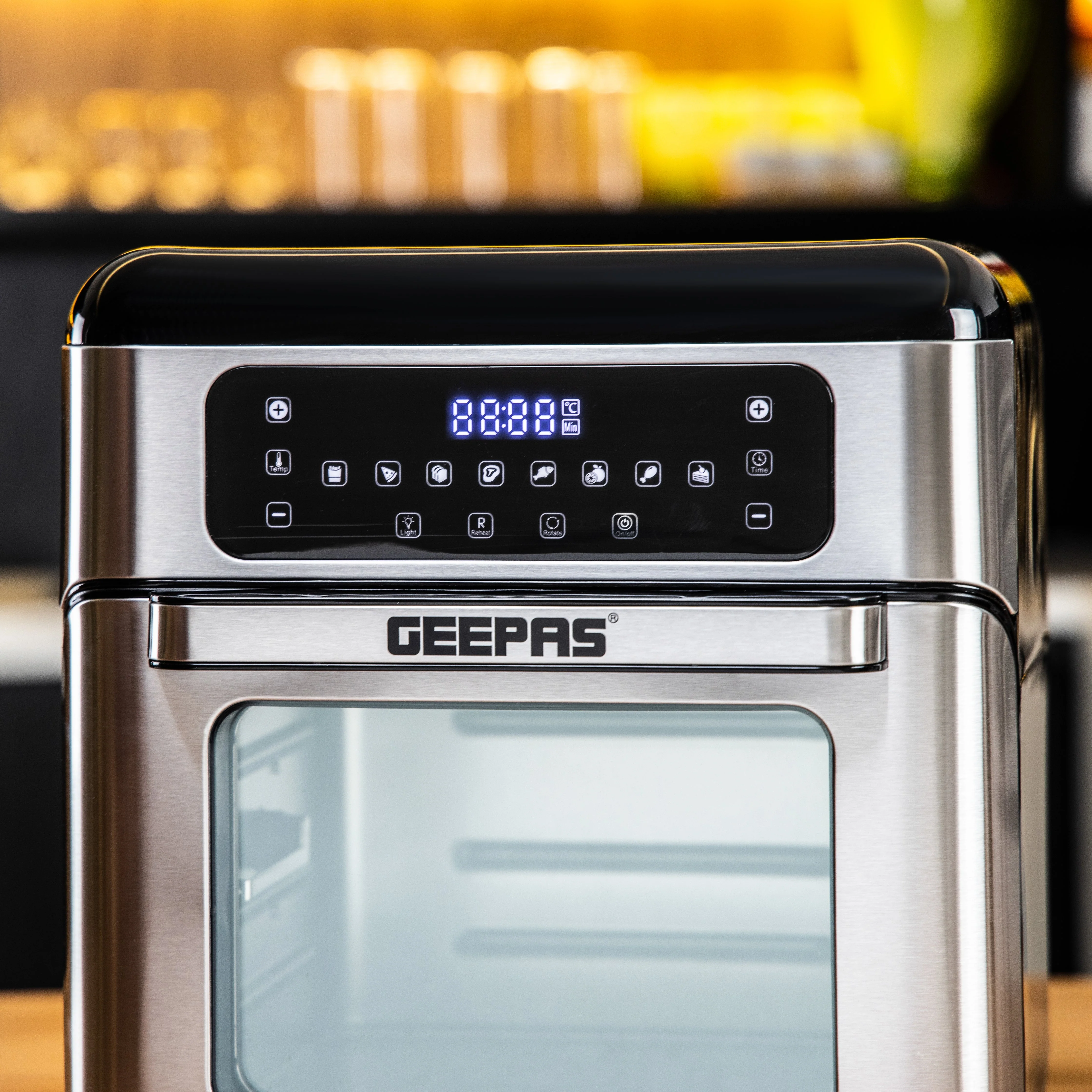 Geepas GAF37518 1500W Air Fryer Oven| Digital 9-in-1 Convection Air Fryer & Toaster Oven Combo Rotisserie| Dehydrator, Oil-Free Countertop Oven & 90 min Timer | - Image 6