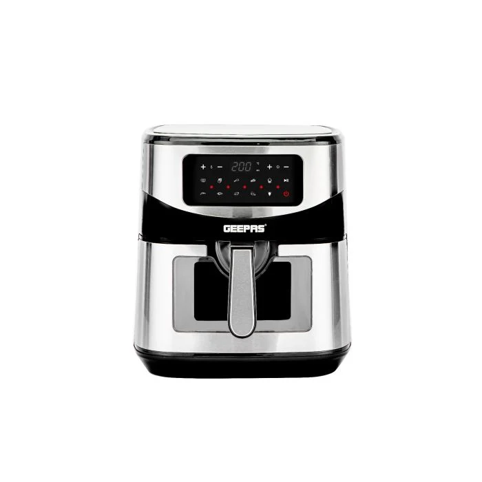 Geepas GAF37524UK Digital Air Fryer | 9.2L Capacity, Vortex Air Frying Technology & Oil-Free Cooking| Durable, LED Touchscreen, 9 Preset Modes & 1–60 Min Timer|