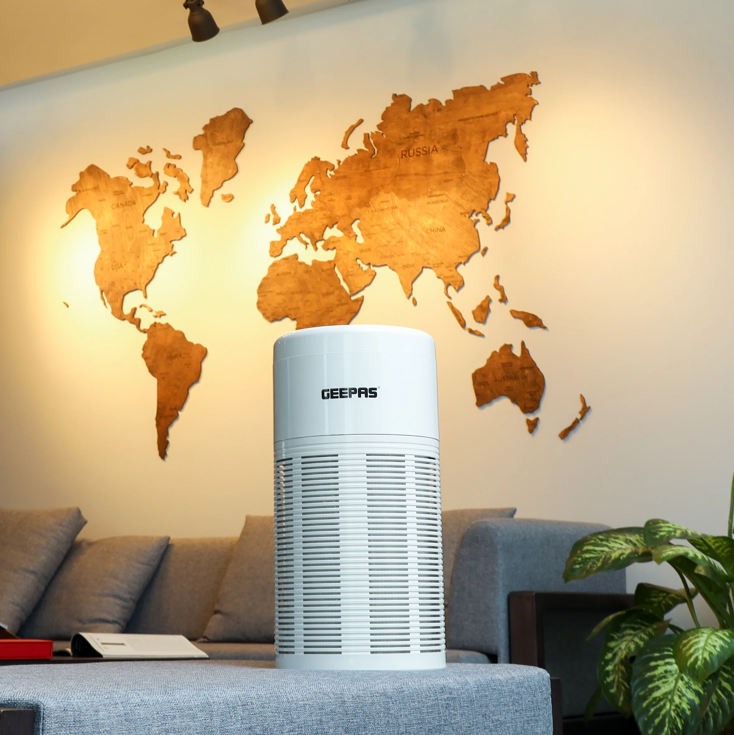 Geepas GAP16014 Air Purifier| Electronic Touch Control, 3 Fan Speeds & UV Function| Timer 2/4/8 Hours, Night Light, Filter Reset Reminder, Ideal for Home & Office| - Image 2