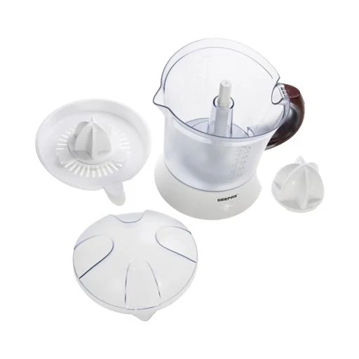 Geepas GCJ5384 Citrus Juicer| 1.2L Large Capacity Jug, 25W & Bi-Directional Twist for Maximum Juice Extraction| 2 Press Cones & Compact Electric Citrus Juicer| - Image 4