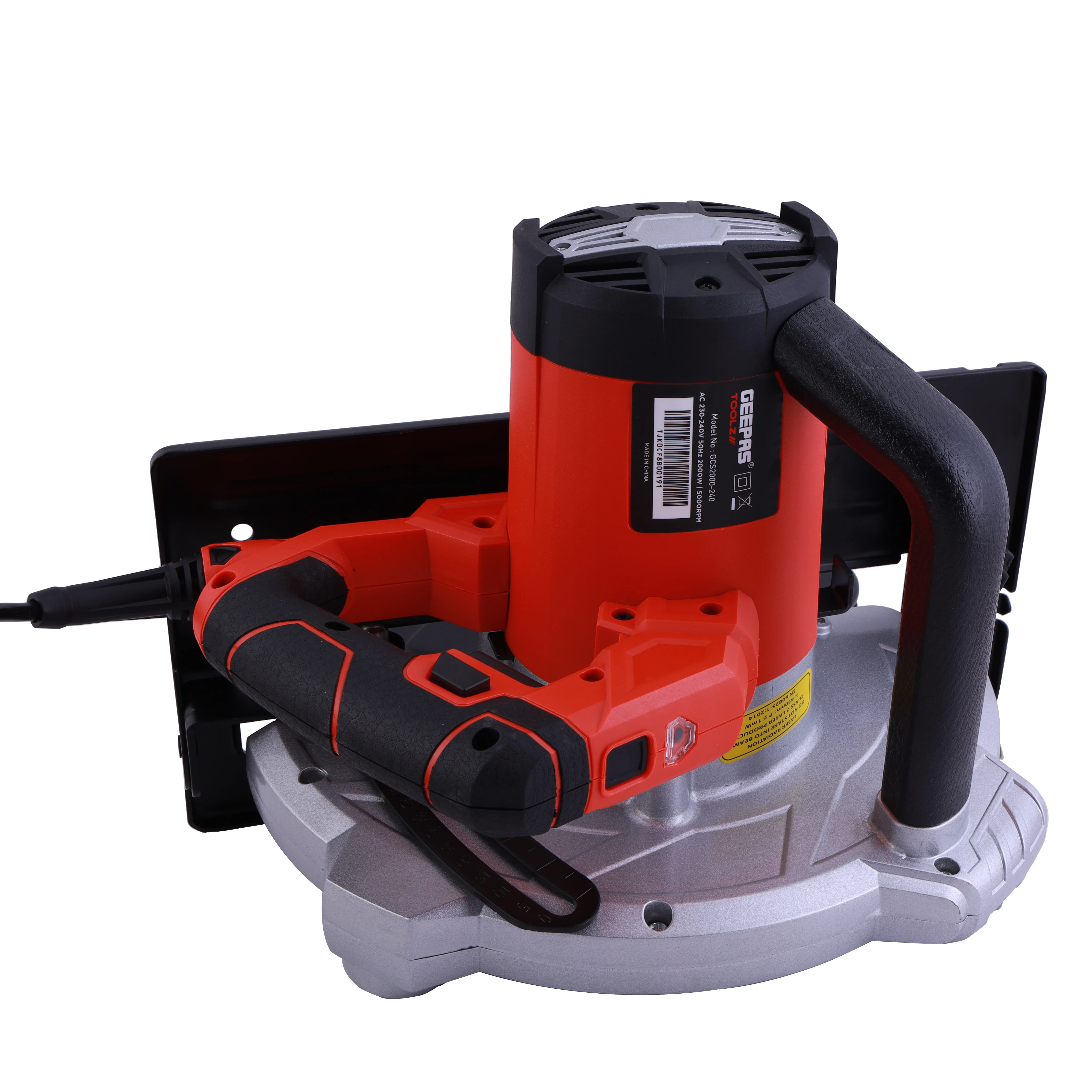 Geepas GCS2000 Circular Saw| features a 2000W motor, 235mm blade & 5000 RPM speed| 85mm cutting depth for powerful, precise, Durable and efficient wood cutting| - Image 4
