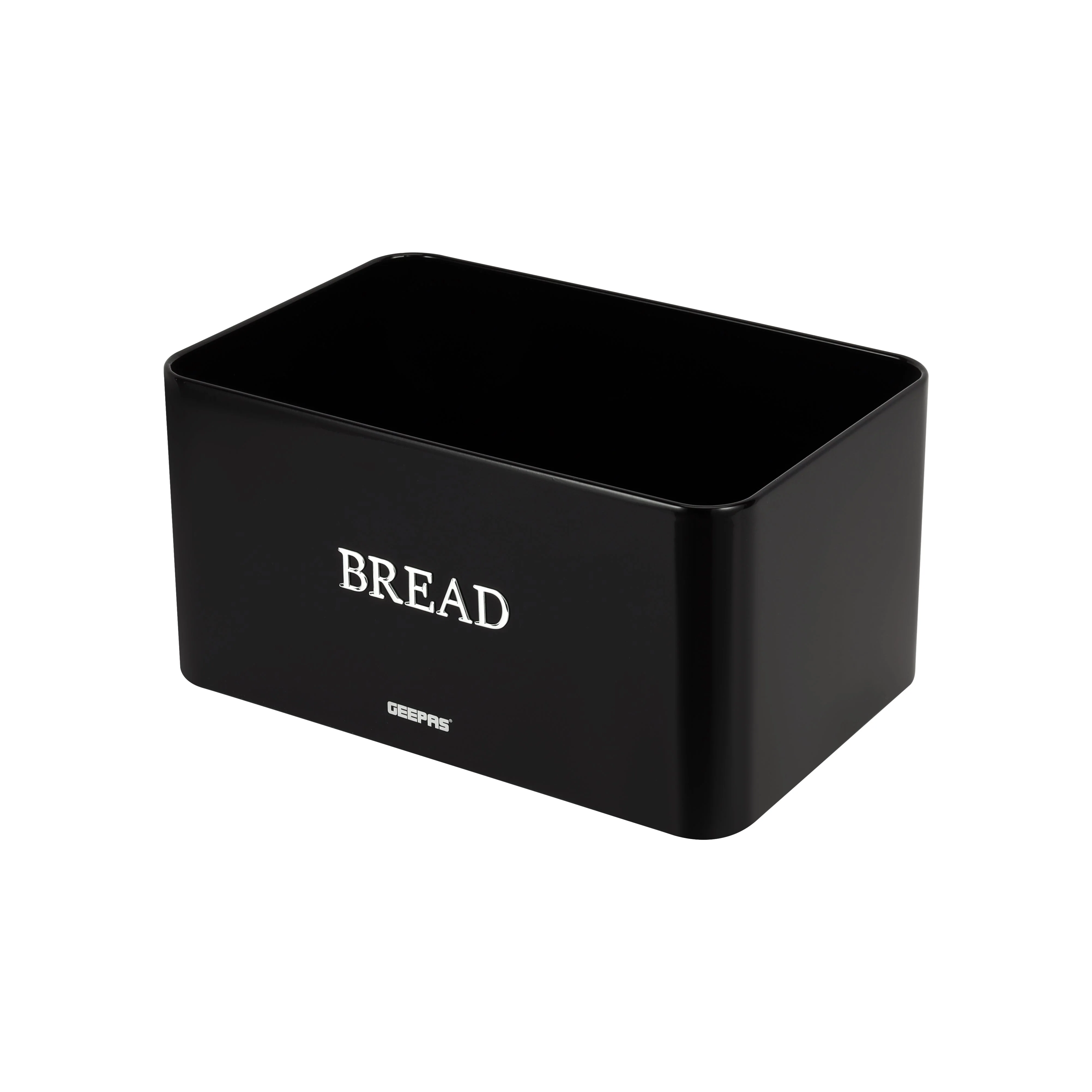 Geepas GCS63081UK-BK 13L Bread Bin| Carbon Steel Kitchen Bread Box with Secure Lid| Large Capacity Countertop Storage Container, Rust-Resistant & Easy to Clean| - Image 4