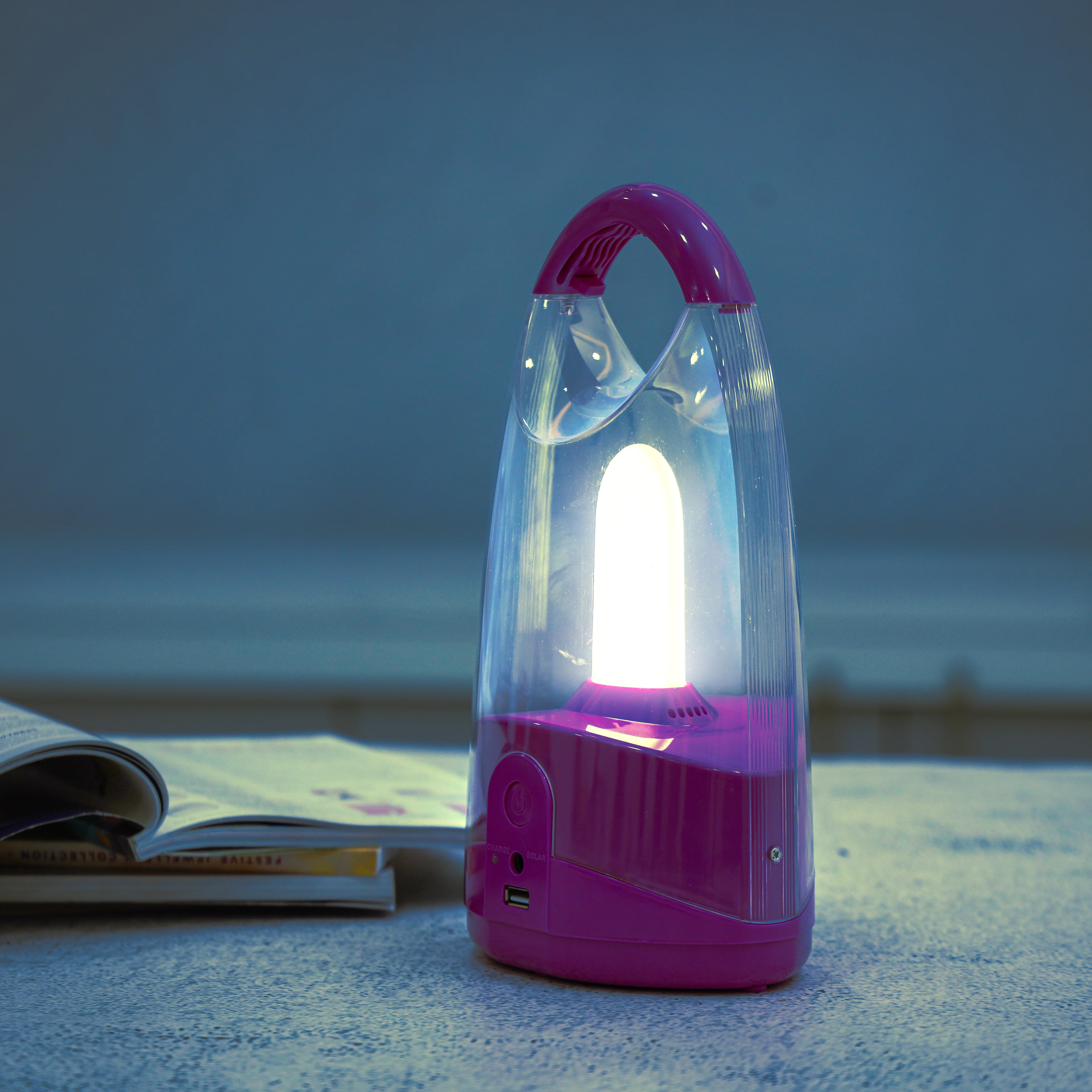 Geepas GE53012 Rechargeable Emergency Lantern| Compact Design, 72 High-Bright LEDs & 360° Area Lighting| USB Mobile Charging, Solar Input, Camping & Emergencies | - Image 5