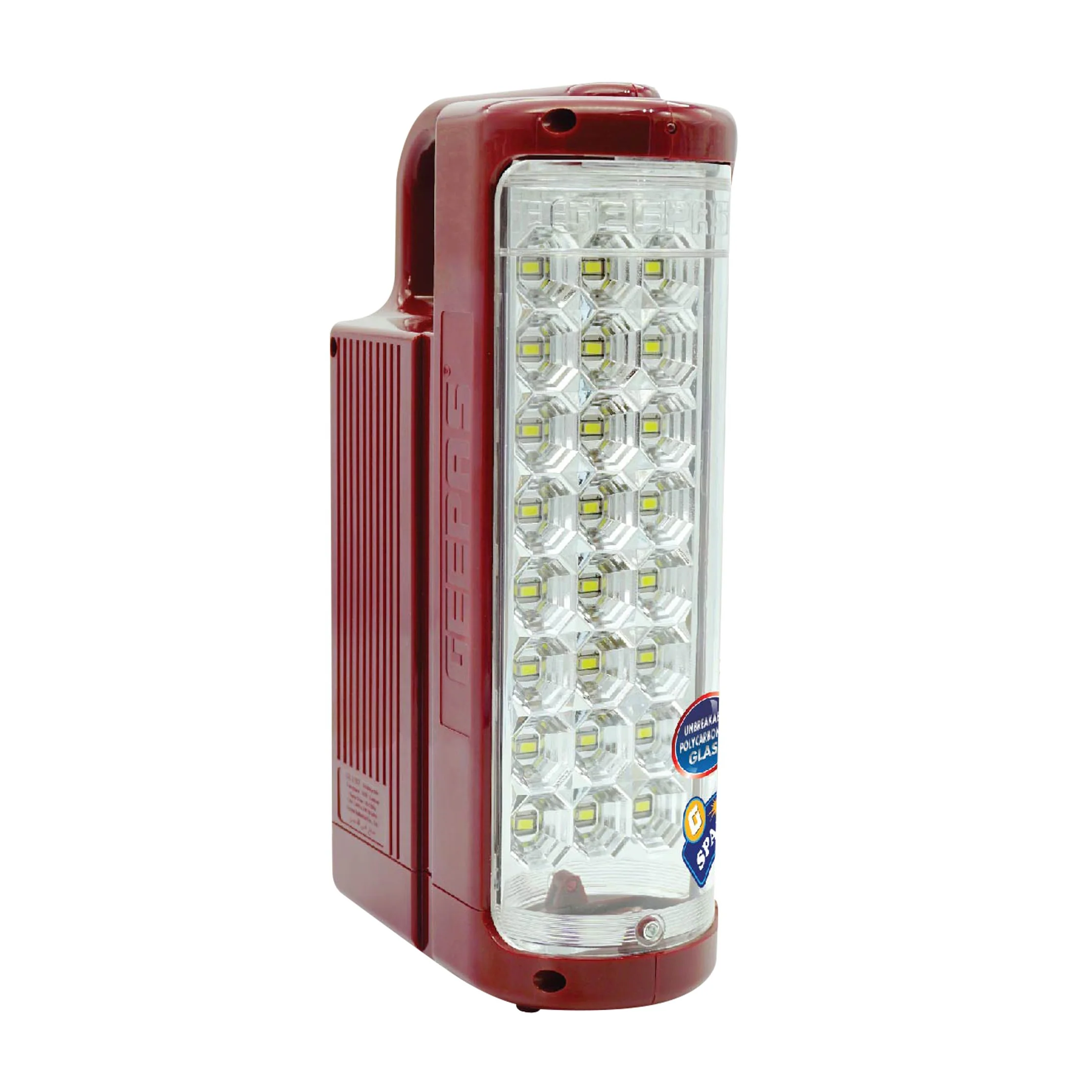 Geepas GE5511 Rechargeable LED Lantern| Light, Simple, 60 Hours Brightness & Overcharge Protection| Automatic Power Failure Lighting & Energy Efficient Design |
