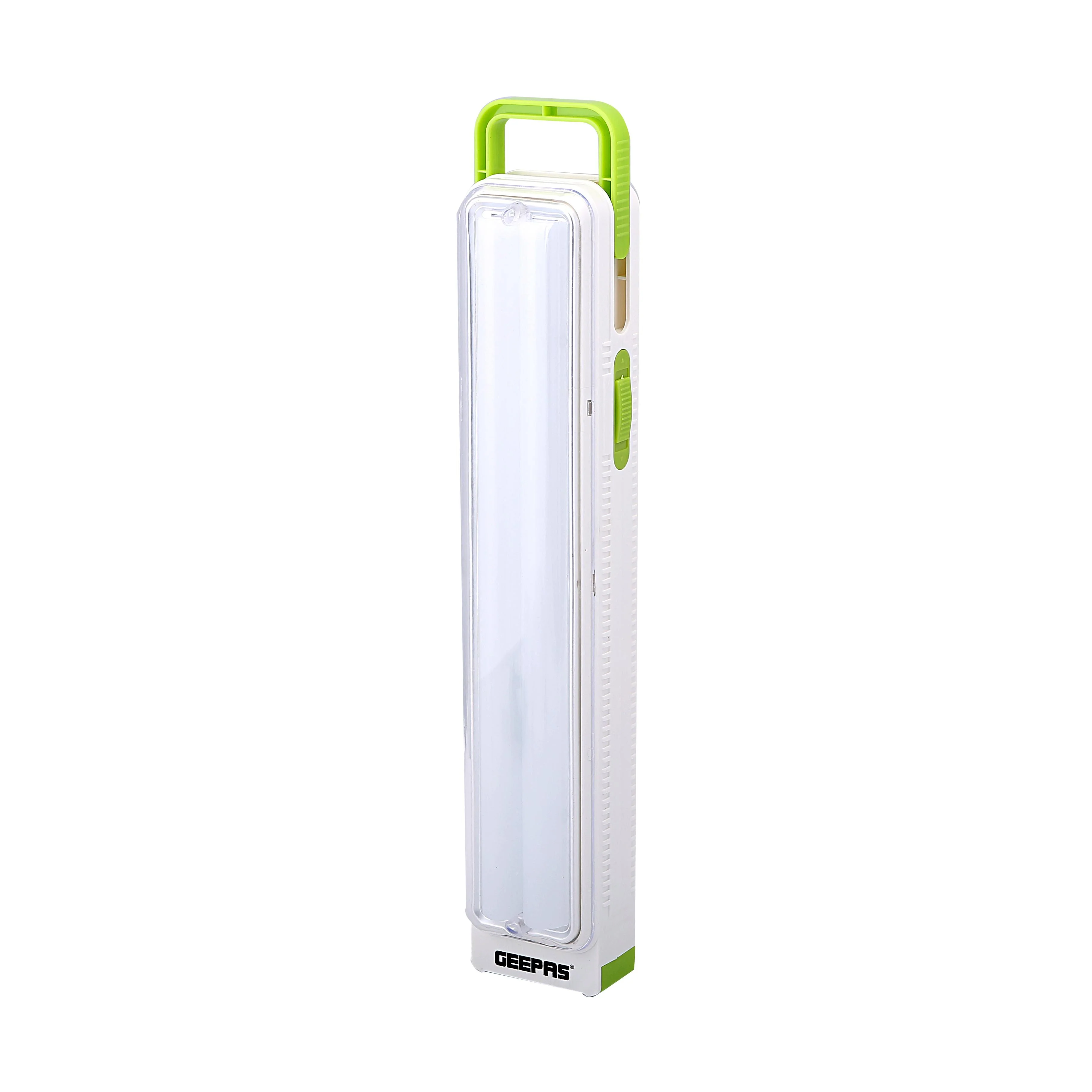 Geepas GE5710 Rechargeable LED Lantern| 46 Bright LEDs, 4V 2400mAh Battery & Long-Lasting Emergency Light| Strong ABS Body, Portable Design for Home & Outdoor Use|