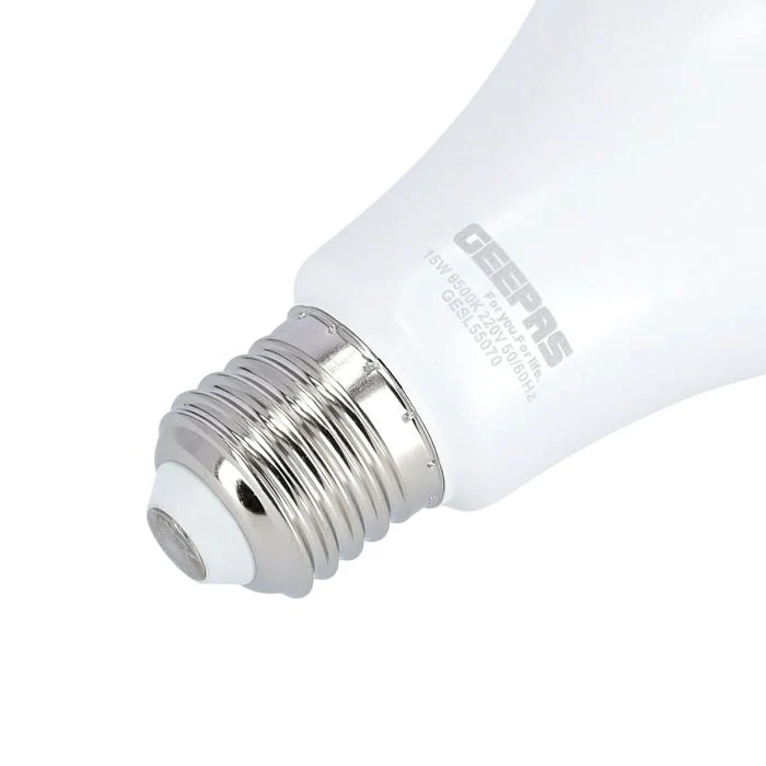 Geepas GESL55070 15W Energy Saving LED Bulb| 1350 Lumens Brightness with 6500K Daylight White Light| Durable, E27 Base, 15,000-Hour Lifespan & 80% Energy Saving| - Image 5