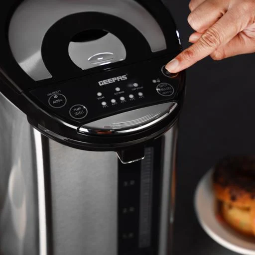 Geepas GEV5132 5L Electric Thermo Pot | 6-Stage Adjustable Temperature Control & Keep Warm Function| Durable Build, Purified Water Mode & Stainless Steel Body| - Image 5