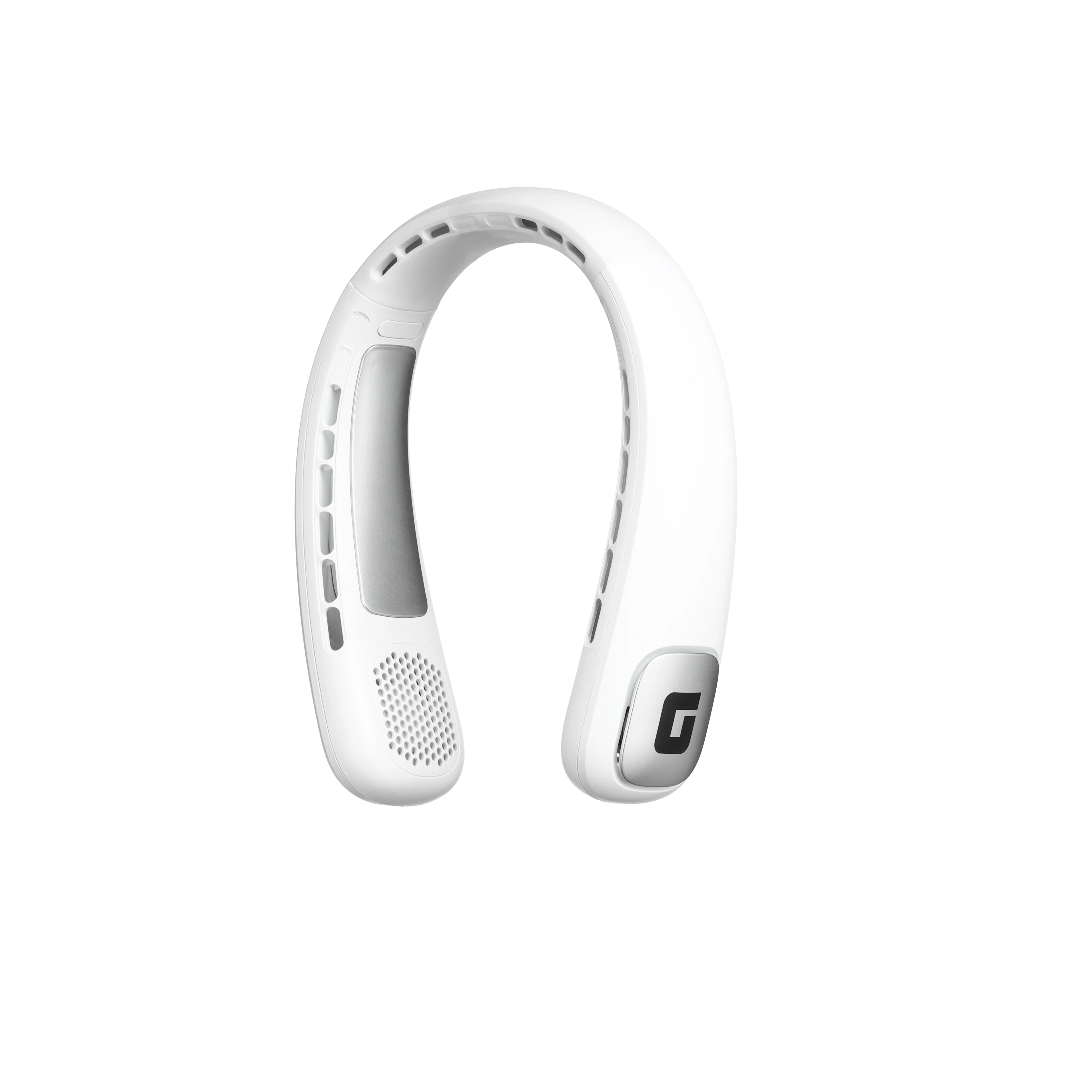 Geepas Portable Neck Fan- GF21227/ 6 H Working Time, 3 Speed Levels/Digital Display, Lightweight, Indoor and Outdoor Use/ Silent, Safe and Secure/ White, 2 Years Warranty - Image 2