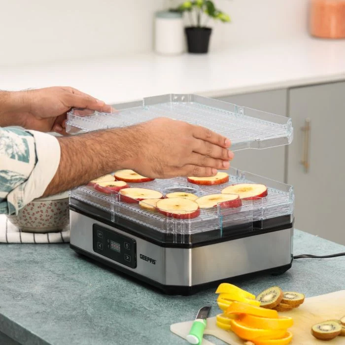Geepas GFD63013UK Digital Food Dehydrator| 500W, 5 Stackable Trays & Adjustable Temperature| 48H Timer, Durable, Perfect for Preserving Fruits & Vegetables Etc| - Image 4