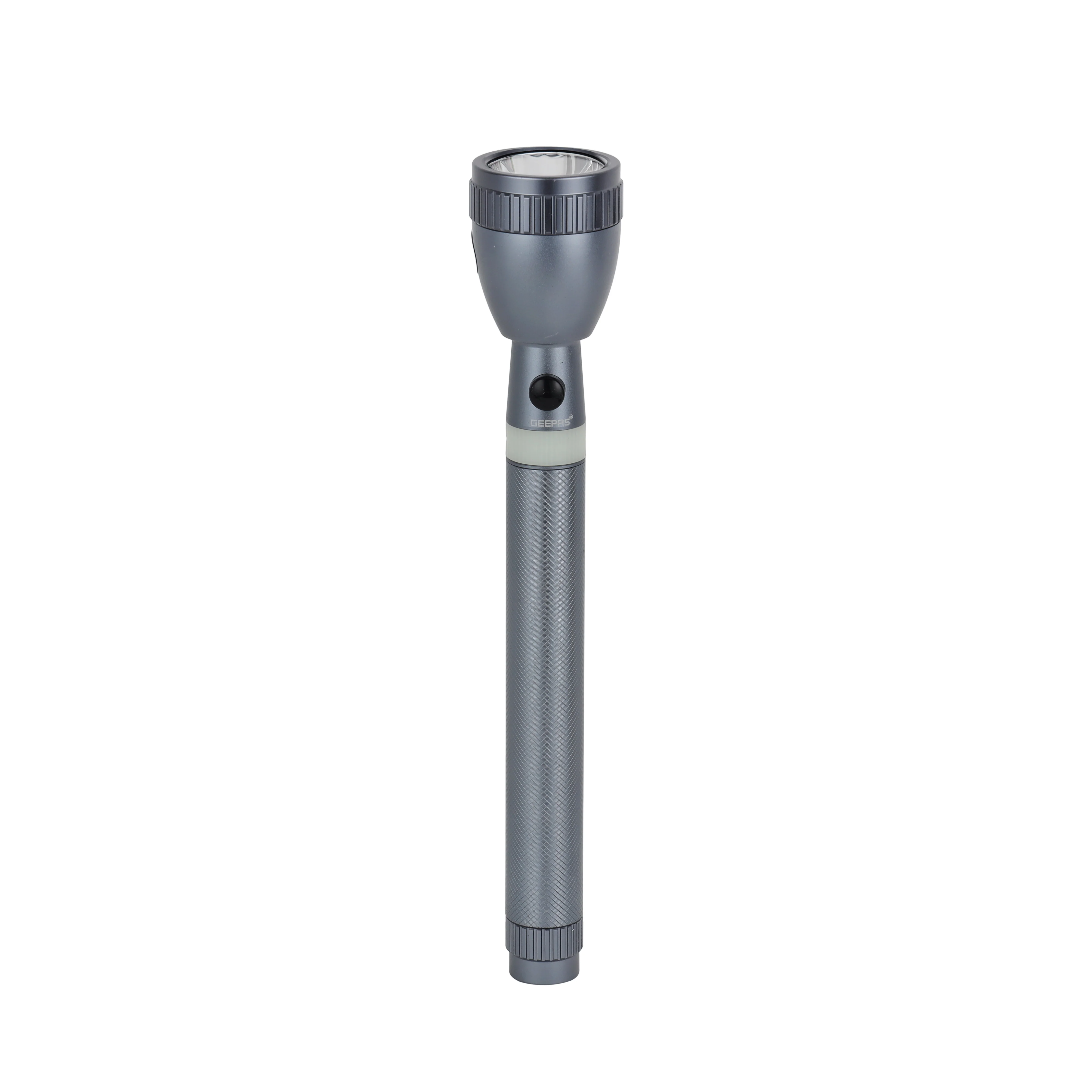 Geepas GFL3803N Rechargeable LED Flashlight| 7W T6 LED with 5000mAh Li-ion battery and aircraft aluminium body| 4-hour runtime and powerful rechargeable torch |