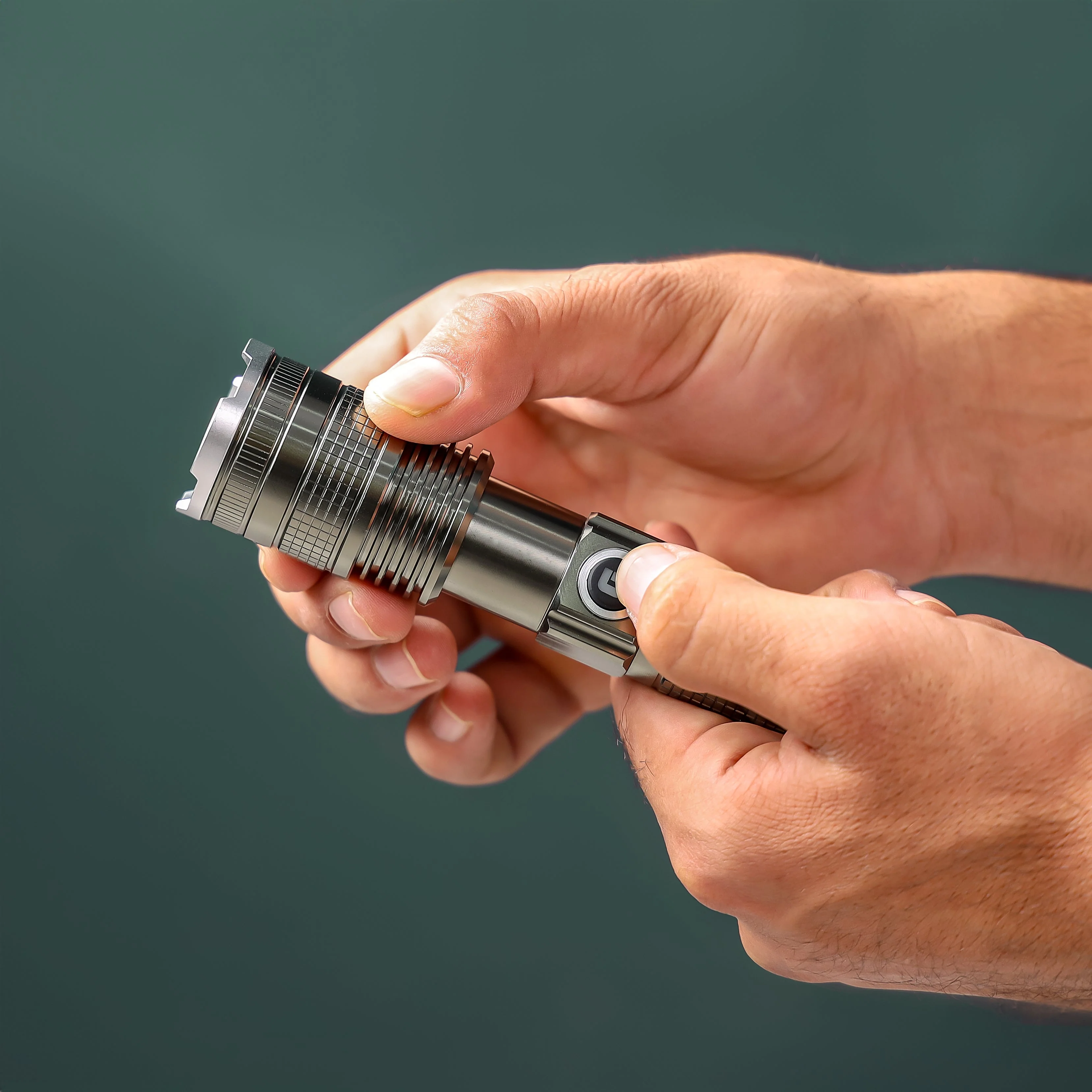 Geepas GFL3854 Rechargeable LED Flashlight |Super Bright Micro LED Torch with 4.5H Working | Portable, Durable & Powerful Torch for Camping, Hiking, Trekking |6M Warranty - Image 4