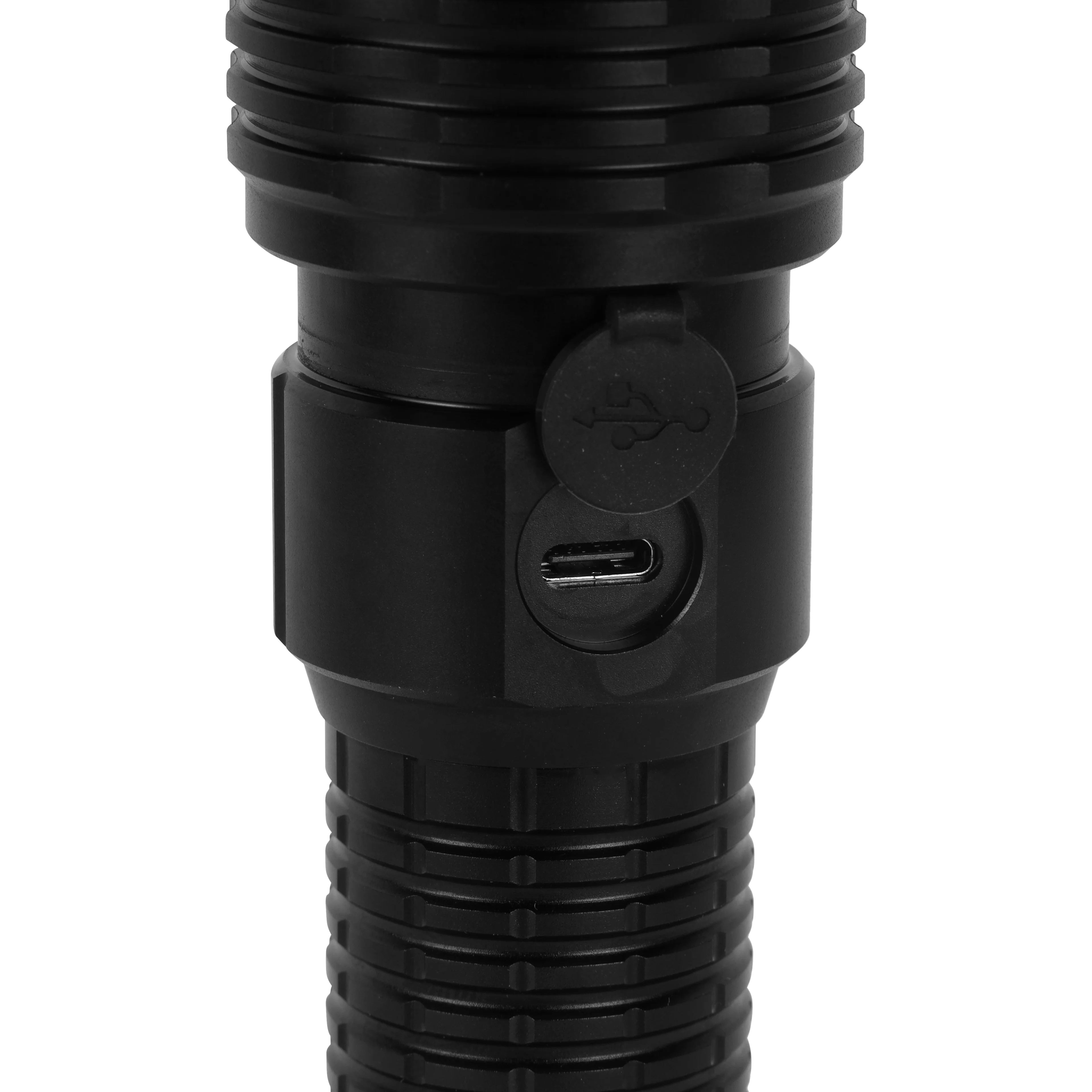 Geepas GFL51000 Zoomable LED Flashlight| 20W XHP70 LED with 2500 lumens & 1000m beam distance| Durable Build, 5000mAh battery, Type-C charging & 10-hour runtime| - Image 5