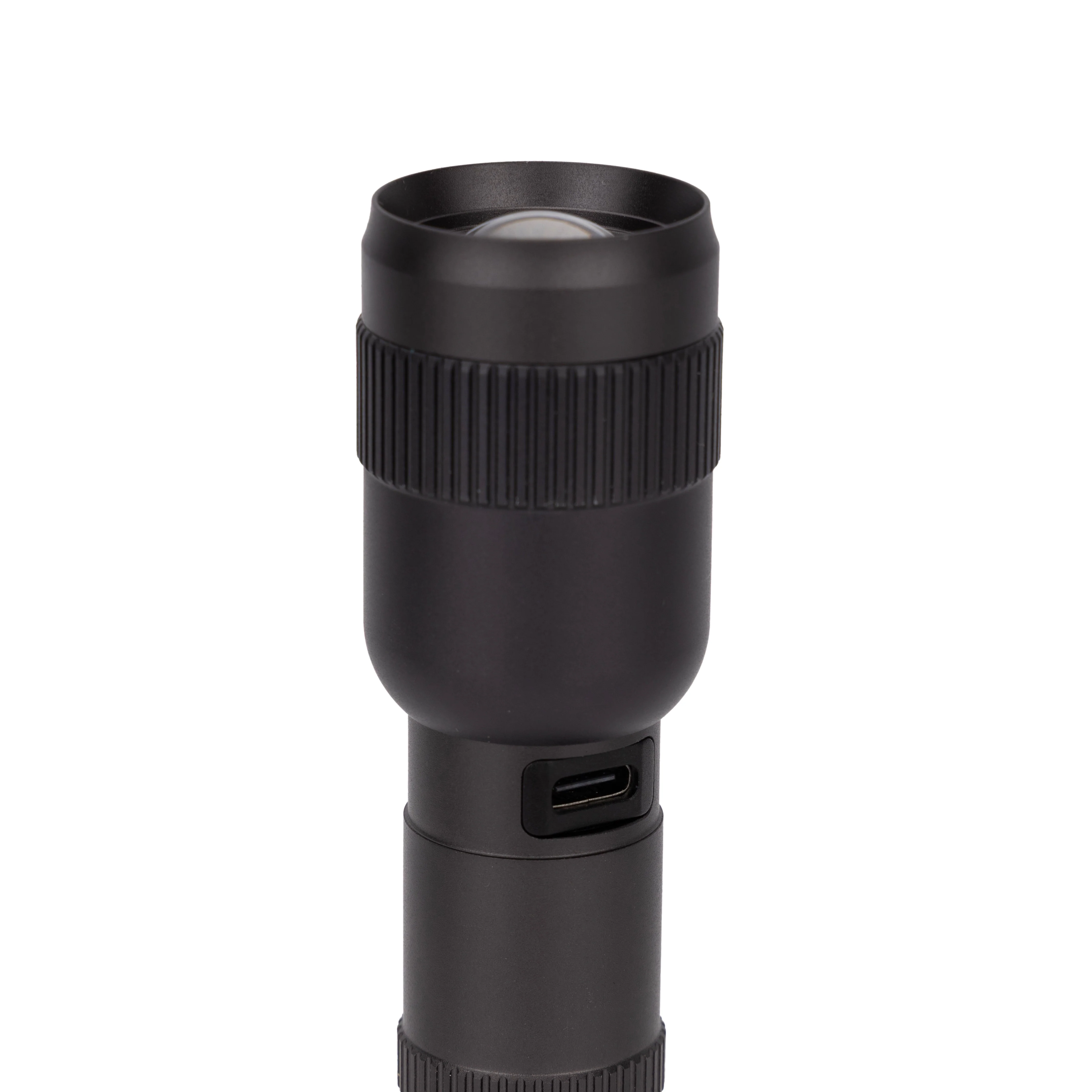 Geepas GFL51100Z 15W Zoomable Rechargeable LED Flashlight | 2000mAh Lithium Battery| 1000 Lumens Brightness & Type-C Charging | Suitable for Outdoor & Emergency Use - Image 4