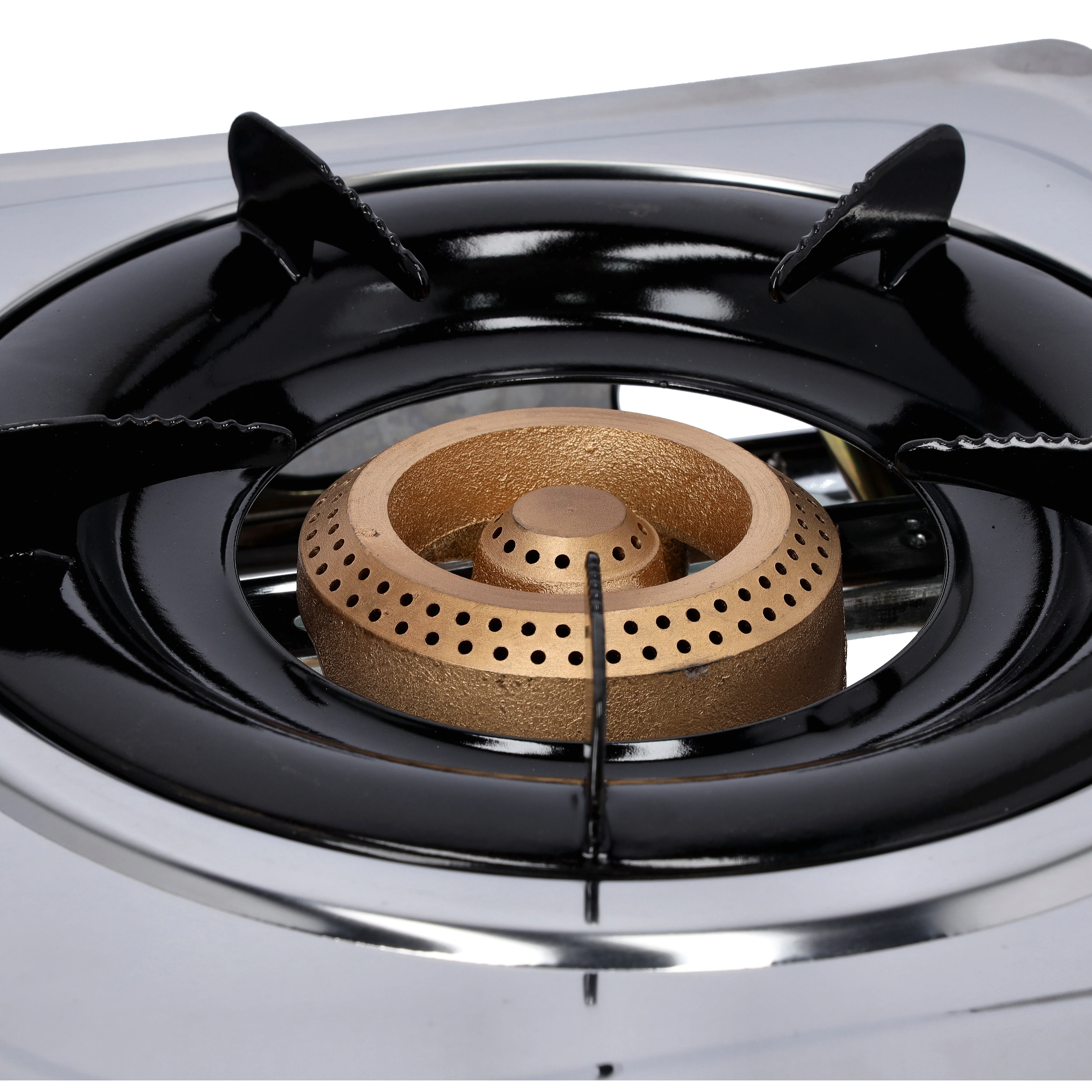 Geepas GGC31015 Single Burner Gas Cooker| featuring a brass burner, easy-control knob & anti-skid base| Heavy-Duty Pan Support, durable Constructin & steel body| - Image 5