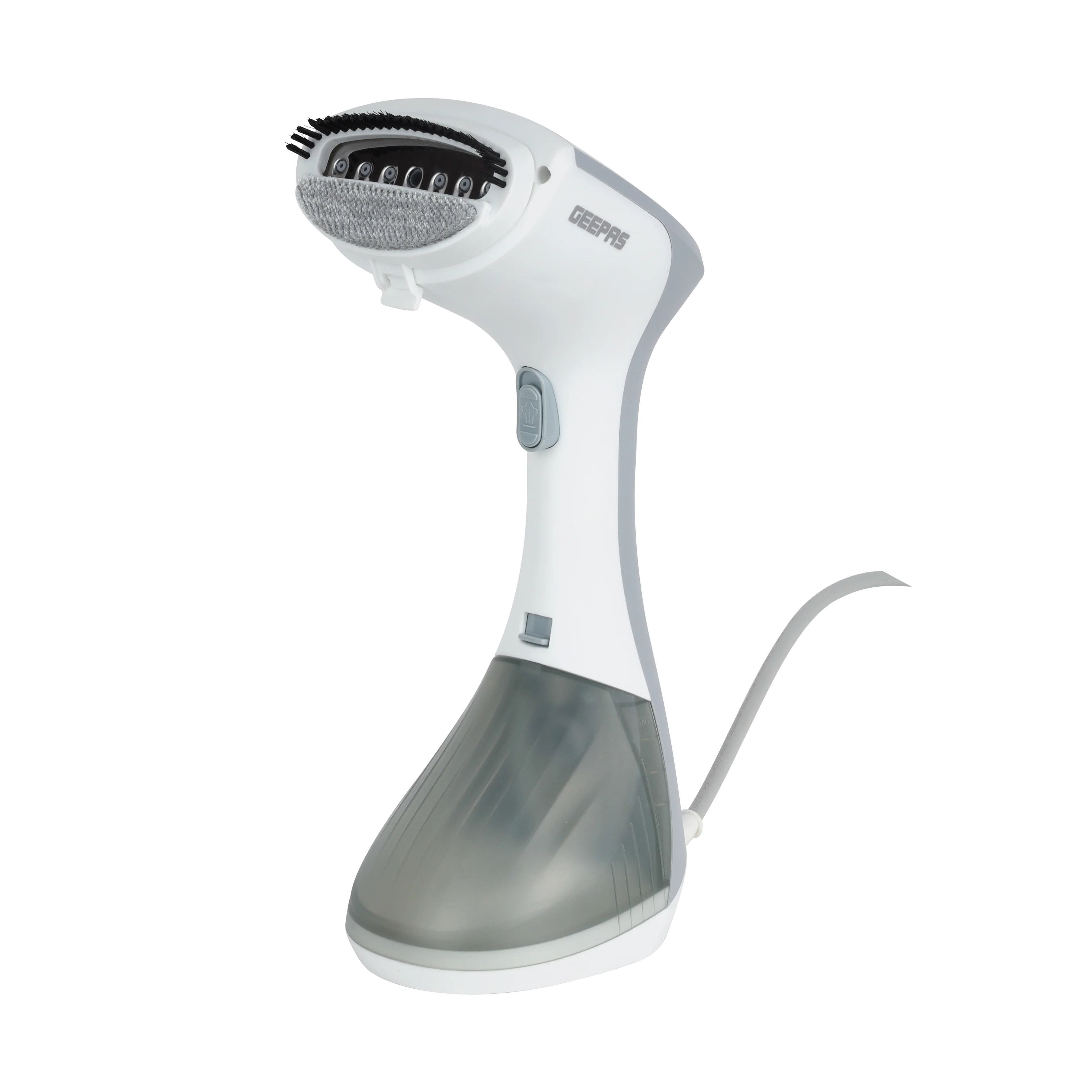 Geepas GGS25043-GR Handheld Garment Steamer | 1300W with 260ml Detachable Tank with Fast Heat-Up| Continuous Steam 25g/min, Vertical Ironing and Compact Design|