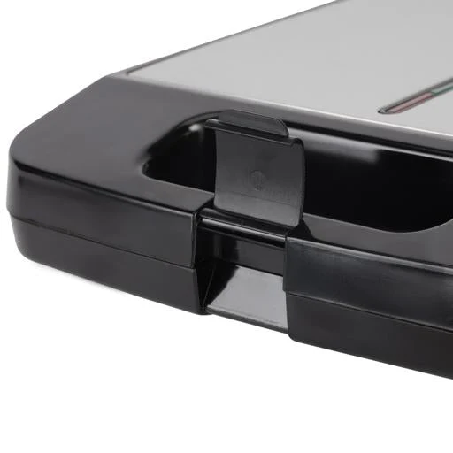 Geepas GGT671 4-Slice Stainless Steel Grill Maker| Family Size Electric Grill with Non-Stick Plates| Durable Design, Adjustable Temperature and Easy to Cleaning| - Image 5