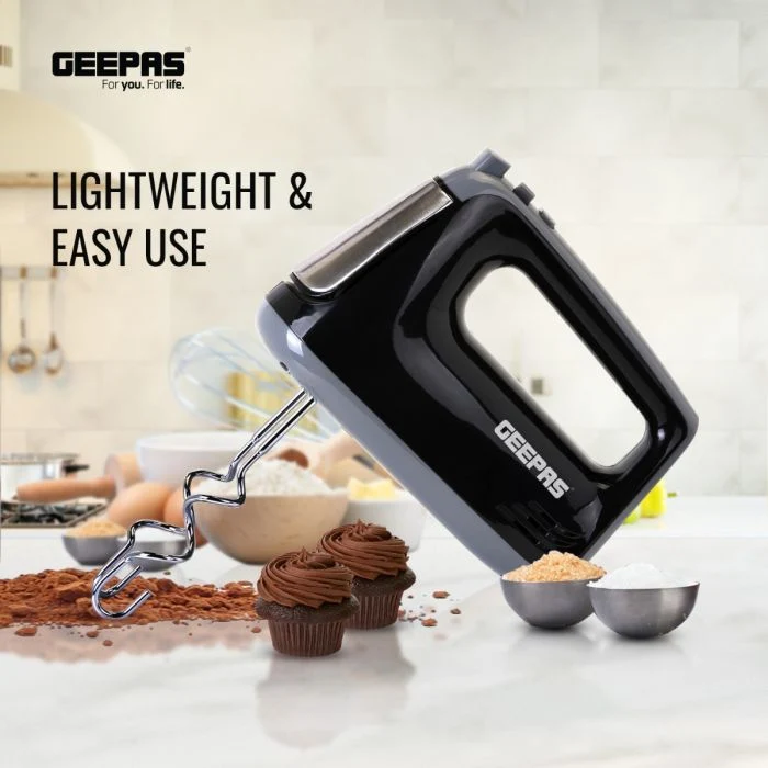 Geepas GHM43020UK Hand Mixer| Compact & Powerful Electric Mixer with Multiple Speed Settings| Durable Design, Easy to Use and Clean Design for Everyday Baking| - Image 6
