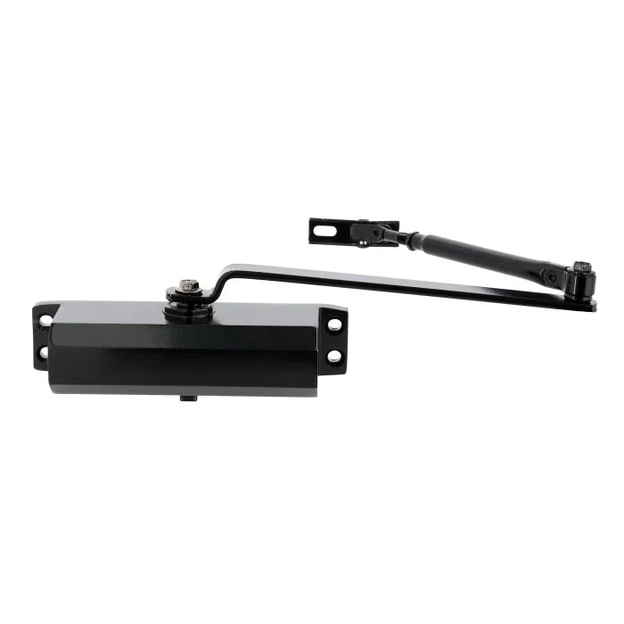 Geepas GHW65077 Heavy Duty Door Closer| black offers adjustable soft closing & sturdy construction| universal Durable, mounting for home, office & kitchen doors| - Image 3
