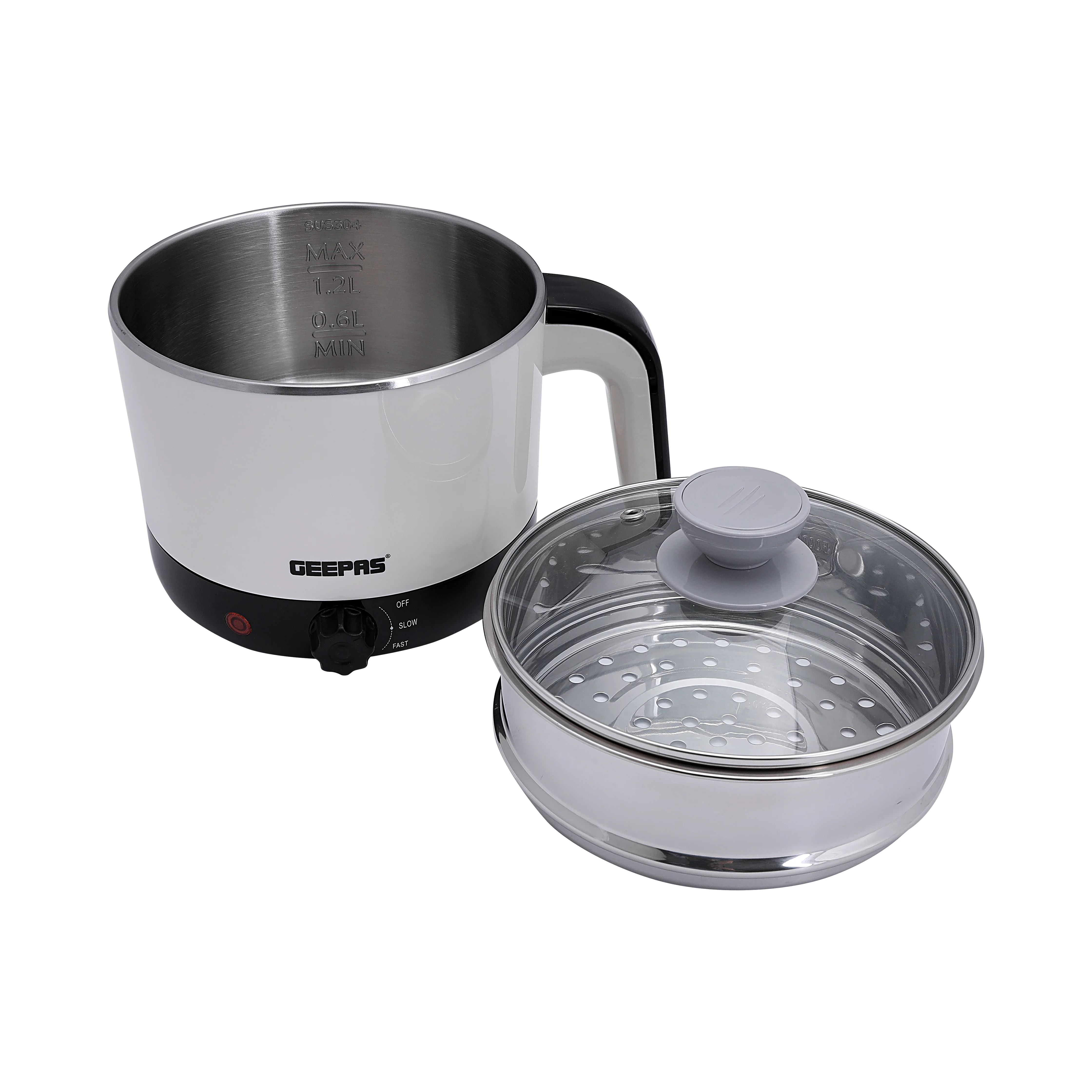 Geepas GK38026 Double Layer Multifunction Electric Kettle| 1000W Stainless Steel Body, Safe & Durable Design| Durable Build, Quick Boiling & Cool Touch Exterior | - Image 5