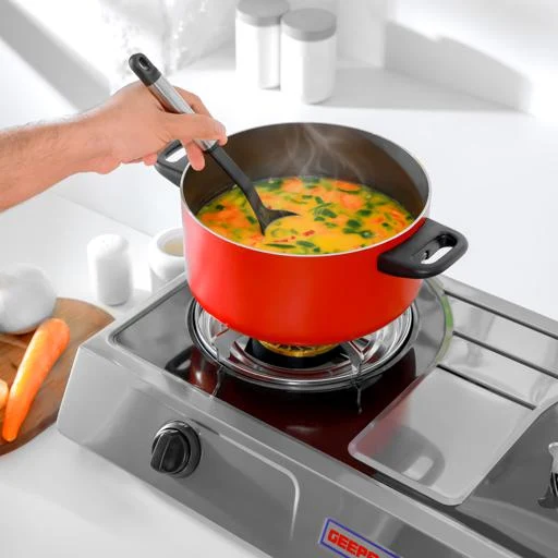 Geepas GK6856 Stainless Steel Gas Cooker| durable Design, 2 Cast Iron Burners & Automatic Ignition System| High Efficiency 5.6KW Power with Low Gas Consumption| - Image 5