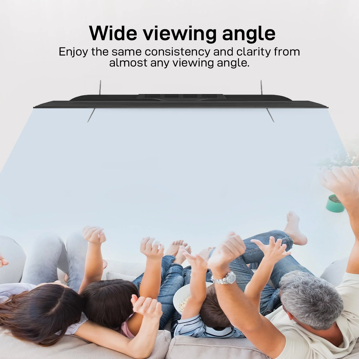 Geepas GLED5006SGXHD 50-Inch Ultra HD 4K Smart LED TV| Android OS, Dolby Audio & Voice Remote| HDR10 Display, Wi-Fi, HDMI, USB Connectivity & Slim Bezel Design| - Image 3