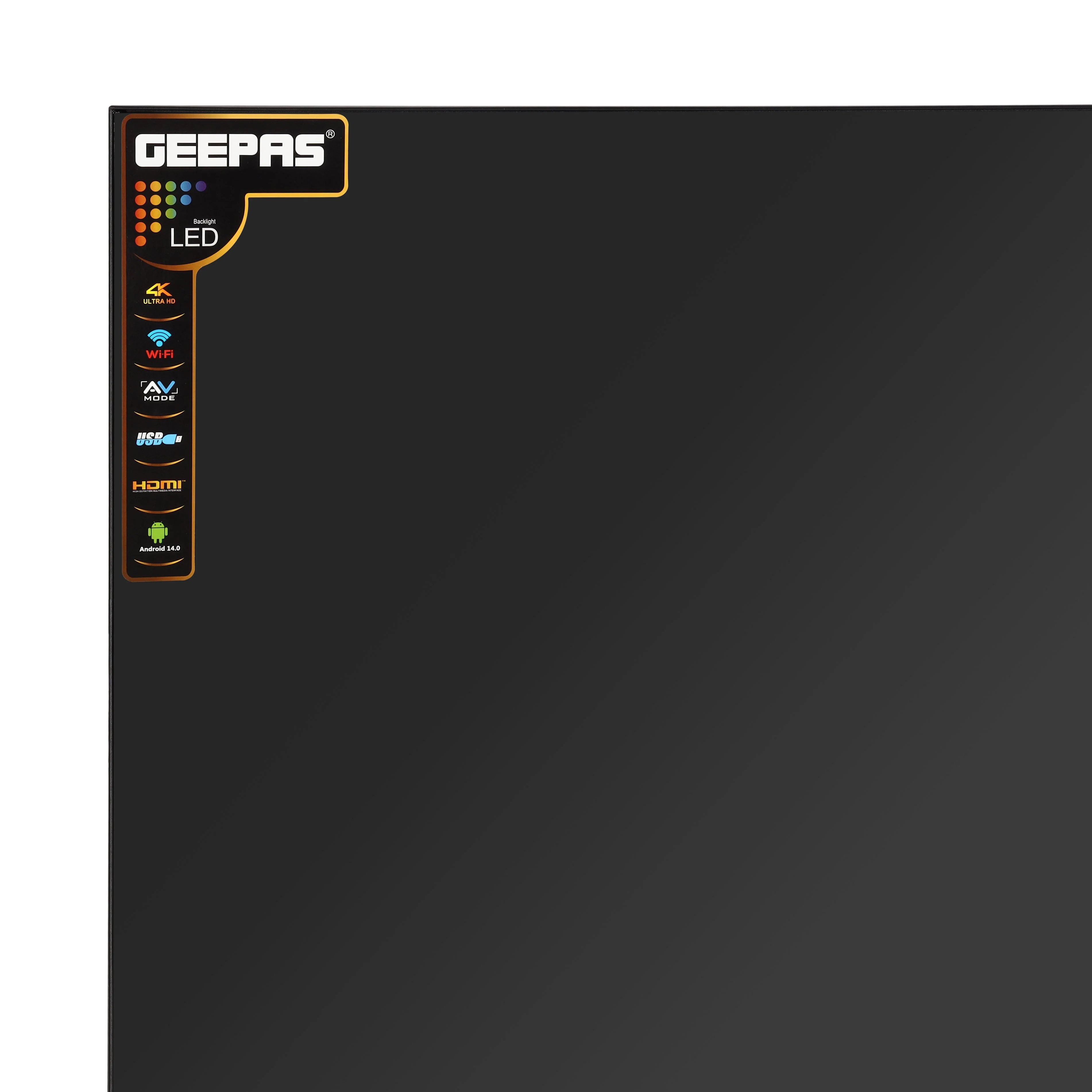 Geepas GLED9017CQLED 90” Ultra HD QLED Smart TV | Android 14 OS| Frameless 4K Display| HQ Sound| HDMI & USB Connectivity| Full Color Optimizer for Vibrant Viewing - Image 5