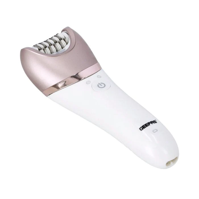 Geepas GLS86053 4-in-1 Rechargeable Ladies Grooming Set| Epilator, Shaver, Cleaning Brush & Massage Head| 1400mAh Battery, LED Indicator & 45-Minute Working Time| - Image 4