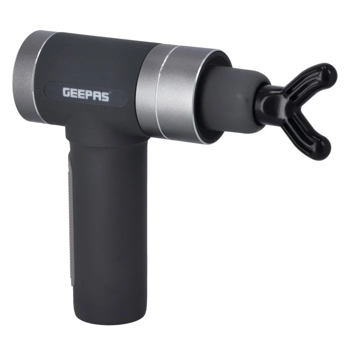 Geepas GM86045 Rechargeable 6-in-1 Digital Massager | 5-Speed Brushless Motor with 6 Massage Heads| 6000mAh Battery & 4 Hours Use for Deep Tissue Muscle Relief| - Image 3