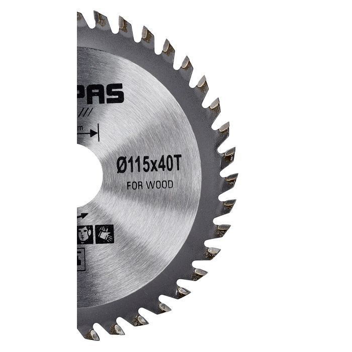 Geepas GPA59262 Wood Cutting Saw Blade| 115mm x 22.2mm with 40 Teeth 7 13000 RPM High-Speed Performance| Durable, Precision Cutting for Woodworking & Carpentry| - Image 3