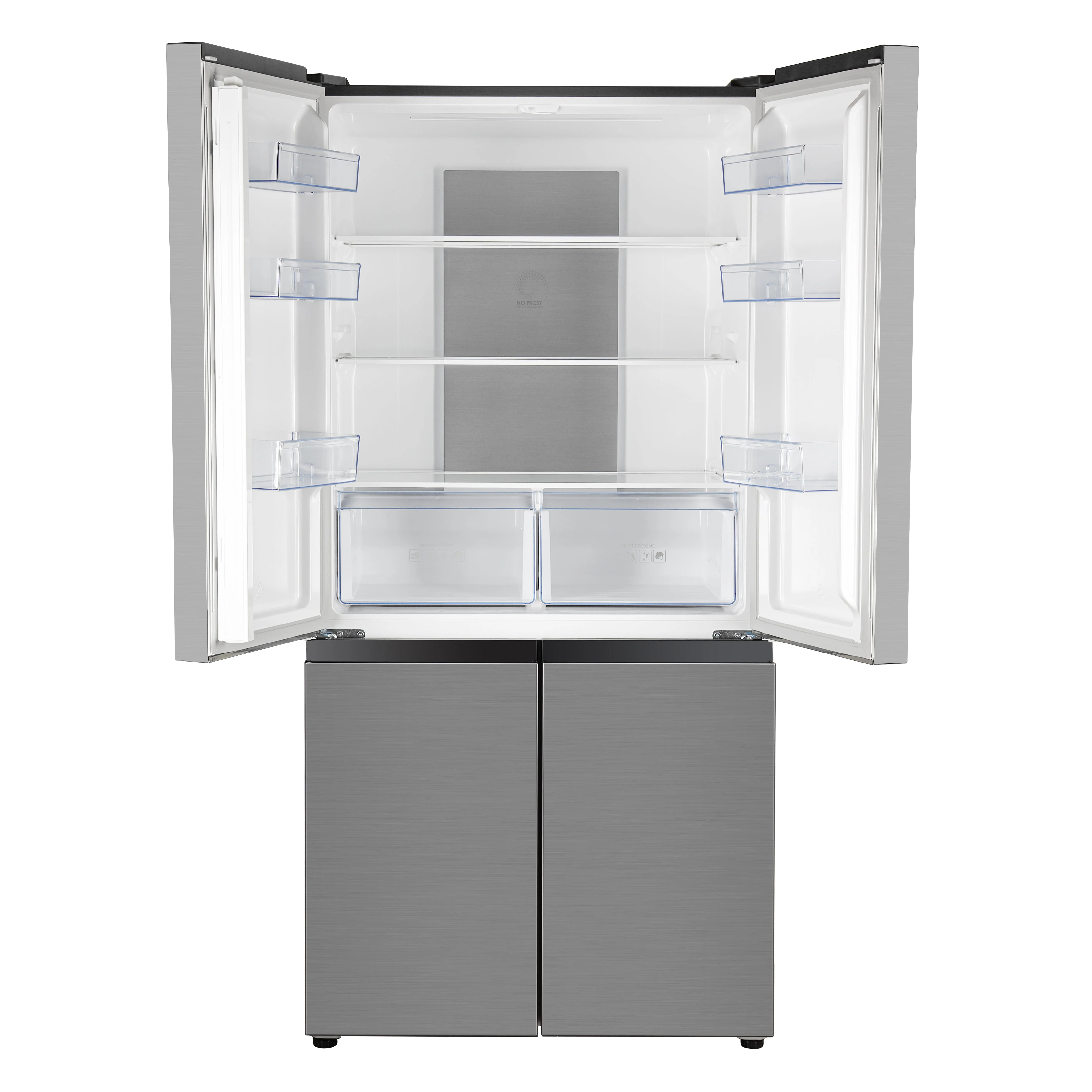 Geepas Side by Side Refrigerator Freezer- GRFM6954XHN/ Multi-Airflow with Interior Light and Unbreakable Glass Shelves/ Large Space and Inverter Compressor with Smart Cooling - Image 2