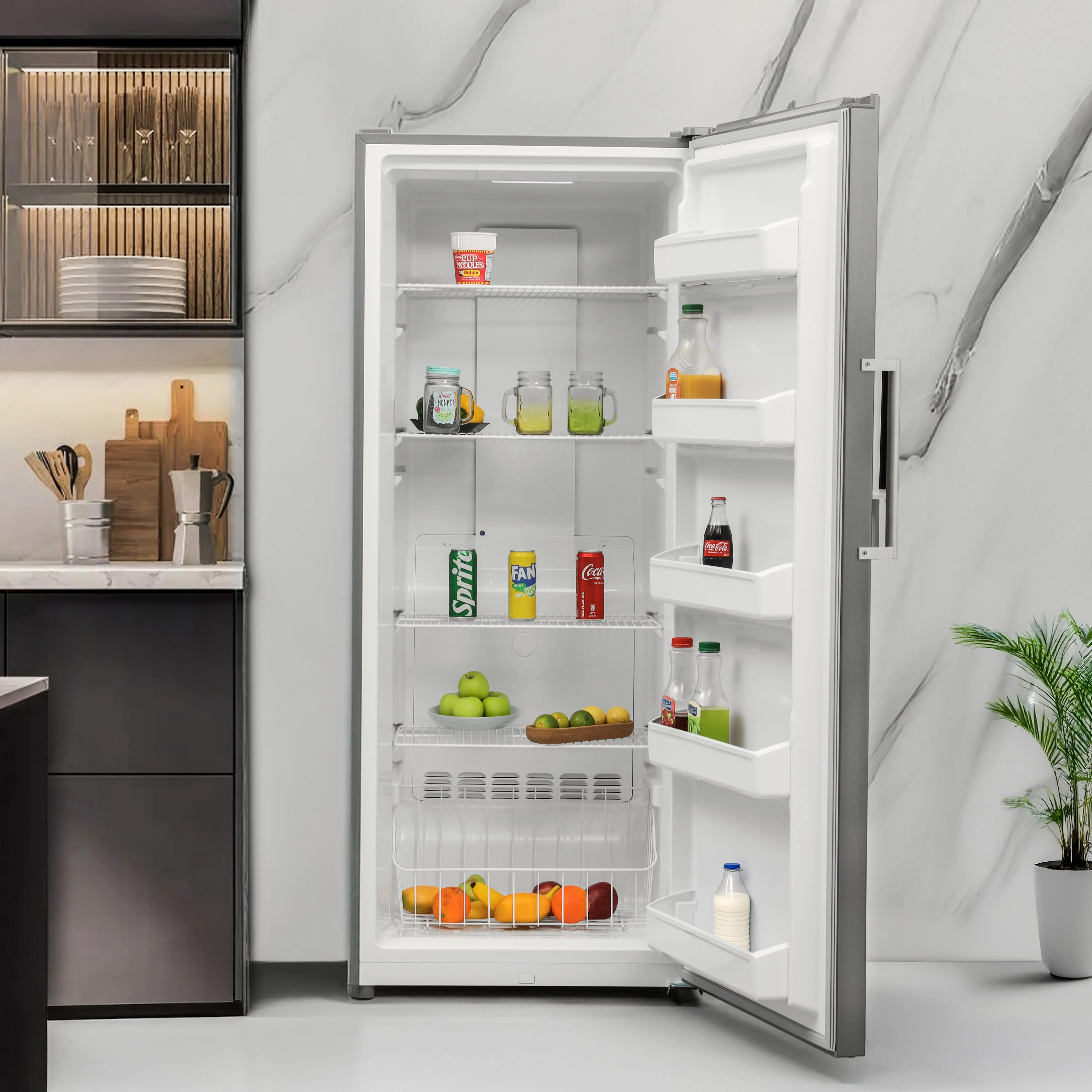 Geepas GRFU5125XHN 500L No Frost Convertible Upright Freezer with inverter compressor, LED display. Perfect for large storage needs with energy-efficient performance - Image 3
