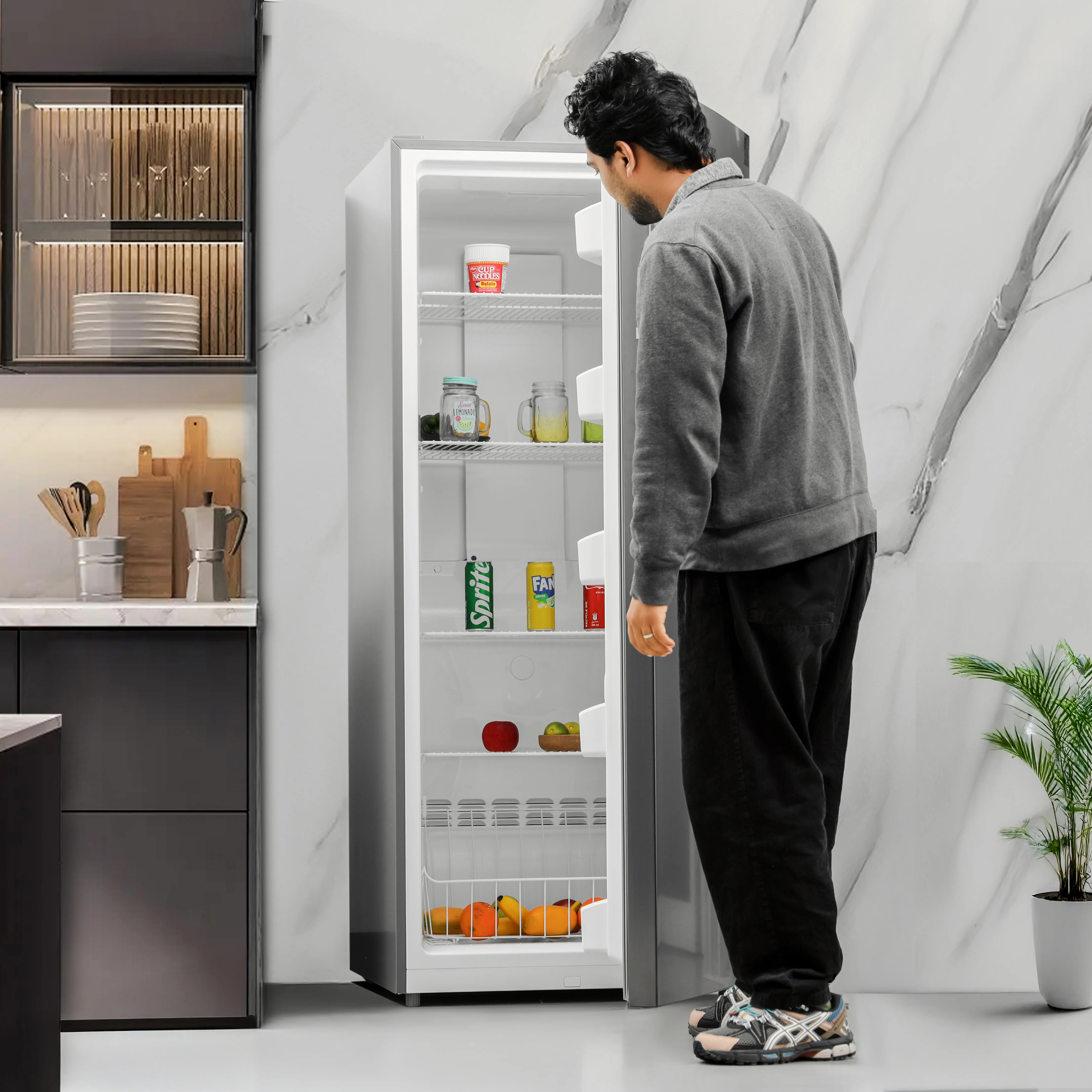 Geepas GRFU5125XHN 500L No Frost Convertible Upright Freezer with inverter compressor, LED display. Perfect for large storage needs with energy-efficient performance - Image 9