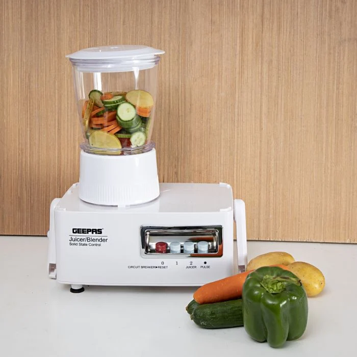 Geepas GSB5439 4-in-1 Food Processor| Blender Juicer, 600W motor & 2-Speed with Pulse Function| stylish Design, Safety Interlock, Mixture & Coffee Mill Included| - Image 3