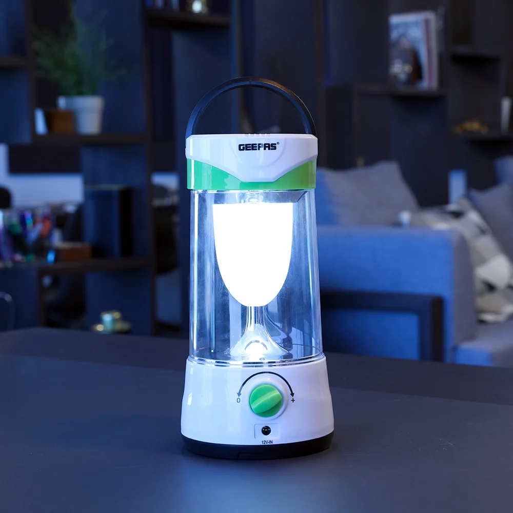 Geepas GSE5589 Solar LED Emergency Lantern| Rechargeable, 4V 1.6Ah Lead-Acid Battery, Built-In 6V Solar Panel| Light Dimmer Function, 25-Hour Low-Light Runtime| - Image 4