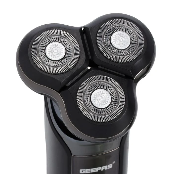 Geepas GSR57501 3-Head Rechargeable Shaver | IPX6 Waterproof, Lithium Battery & Fast Charging| Durable Build, Easy Cleaning, LED Indicator & Long-Lasting Motor| - Image 3