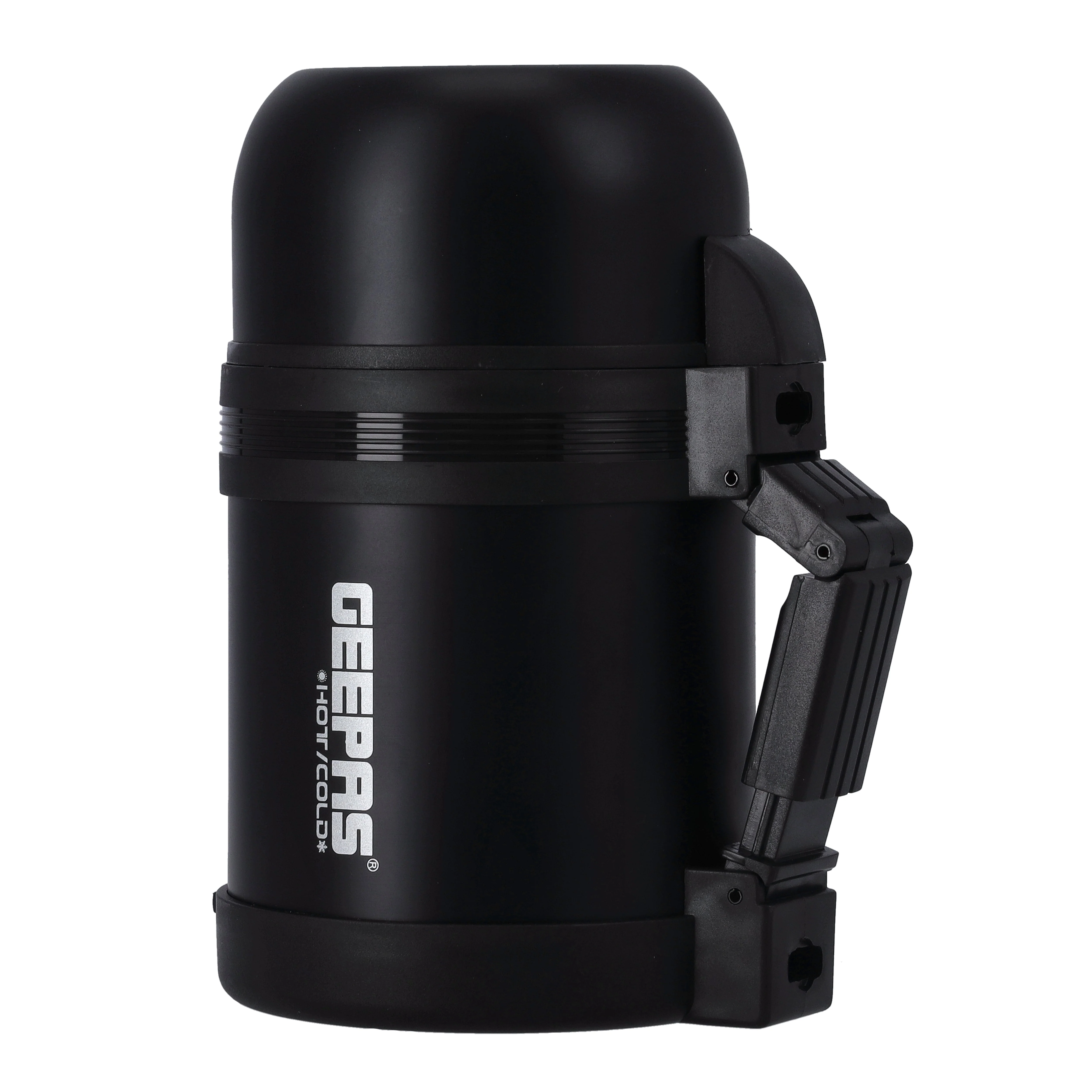 Geepas GSVF4115 Stainless Steel Vacuum Flask | 0.6L Hot & Cold Thermal Flask | Leak-Proof Lid | Vacuum Insulation| Built-In Cup |Flat Handle & Long Temperature Retention - Image 4