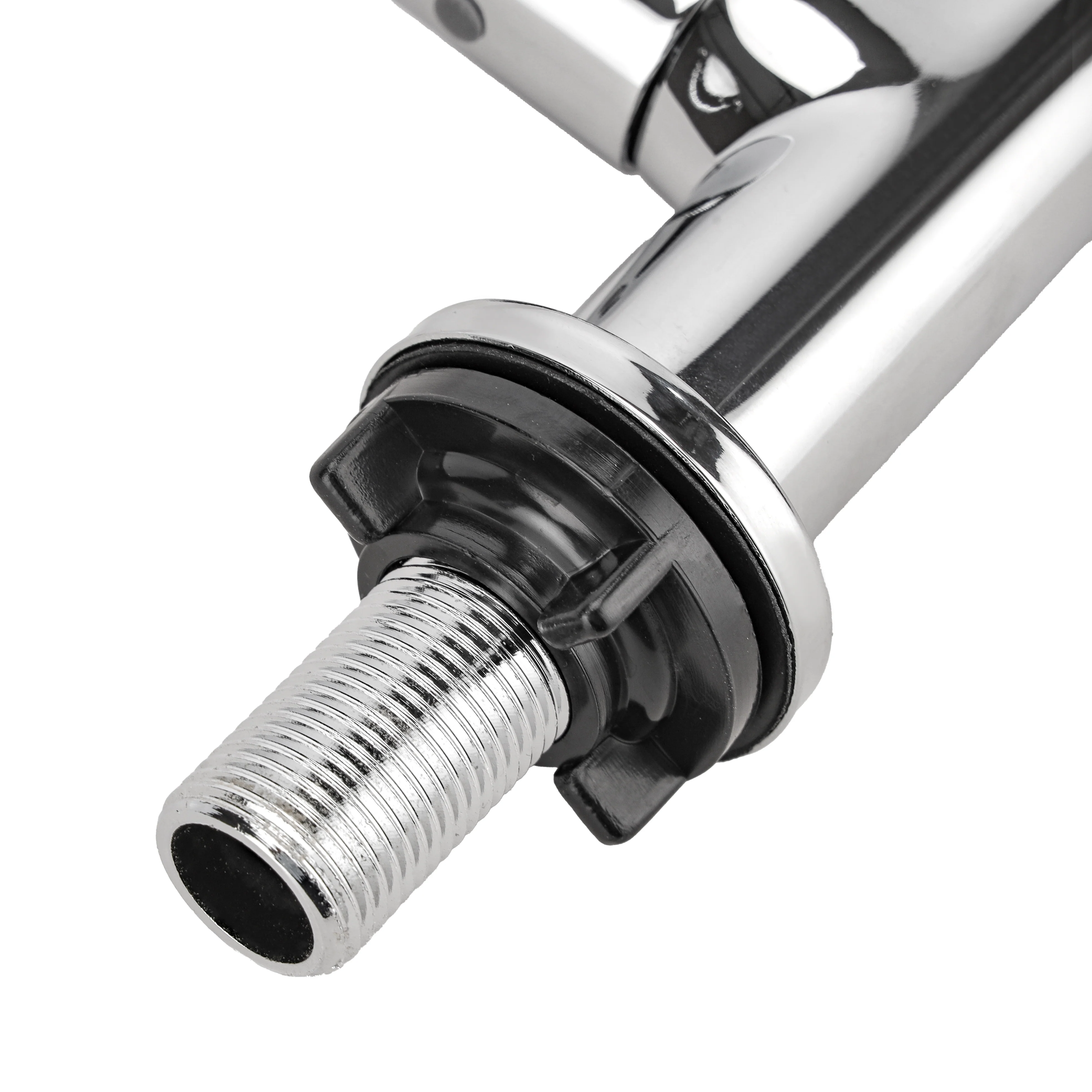 Geepas GSW61012 Single Lever Pillar Sink Tap| features solid brass construction, chrome finish & ceramic cartridge| Durable Build, 360° swivel spout for kitchens| - Image 5