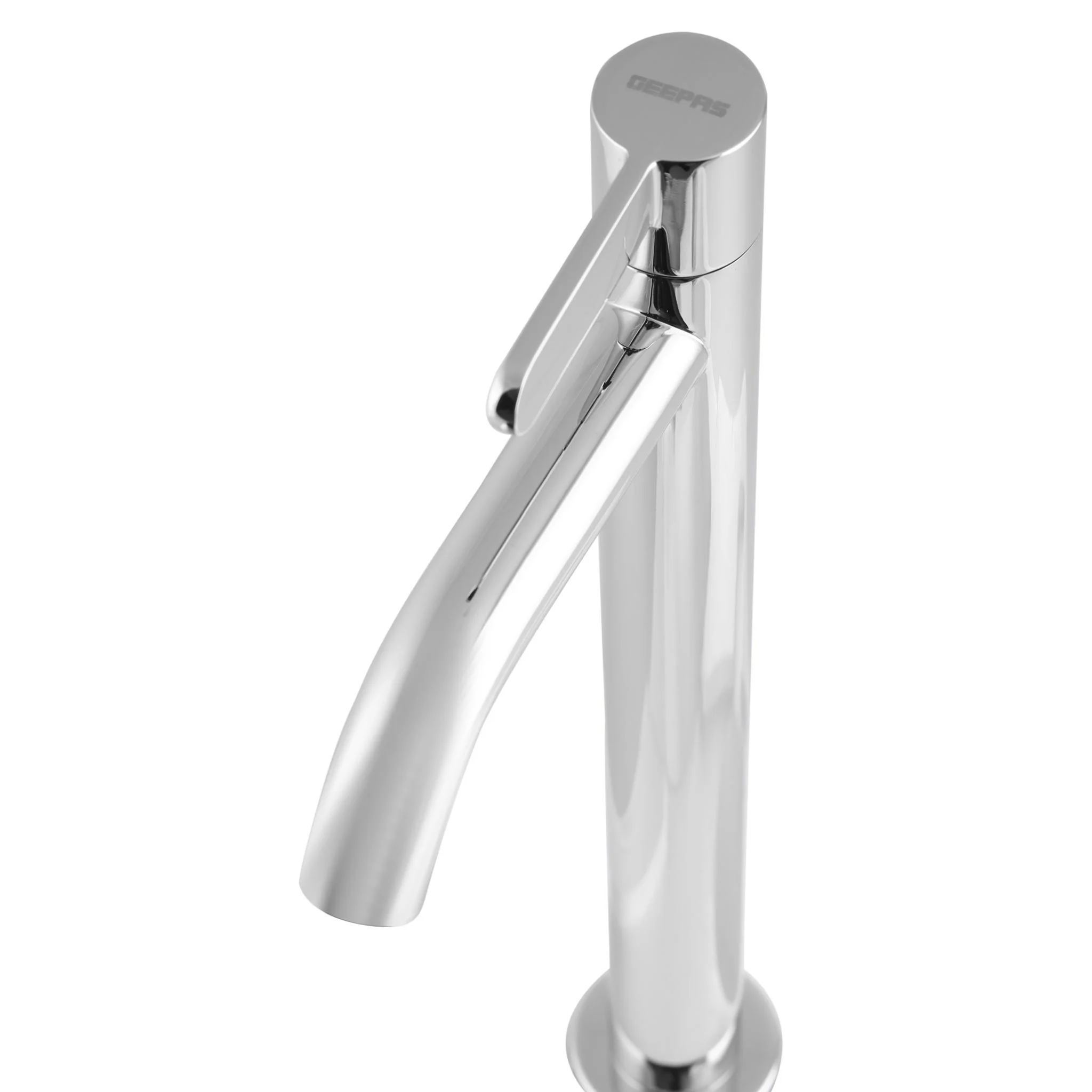 Geepas GSW61013 Single Lever Pillar Basin Tap | features solid brass construction with chrome finish| ceramic cartridge, smooth operation and easy installation| - Image 3