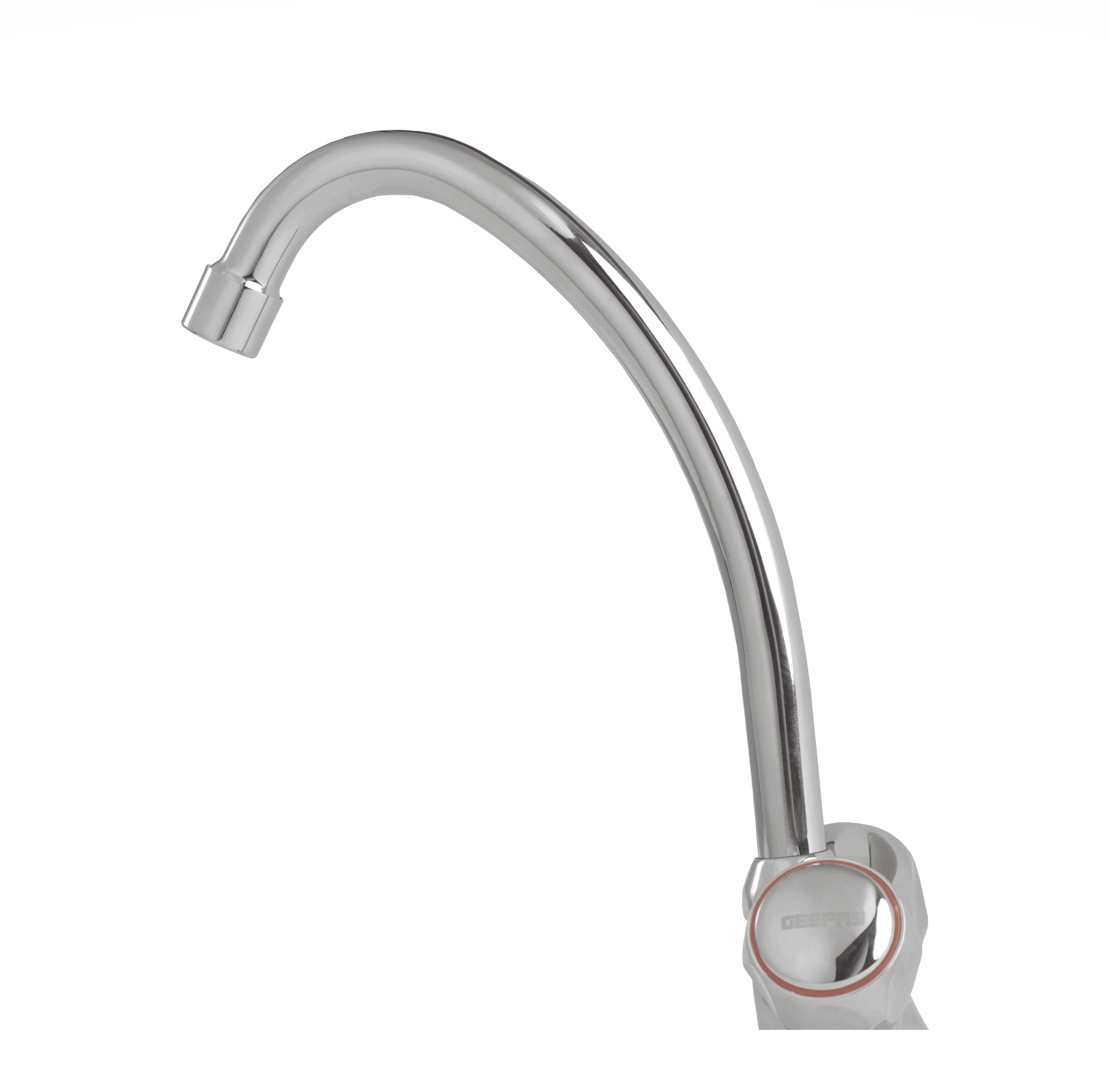 Geepas GSW61024 Dual Handle Sink Mixer | solid brass construction, chrome finish and ceramic brass cartridge| swivel spout design and wall-mounted installation| - Image 4